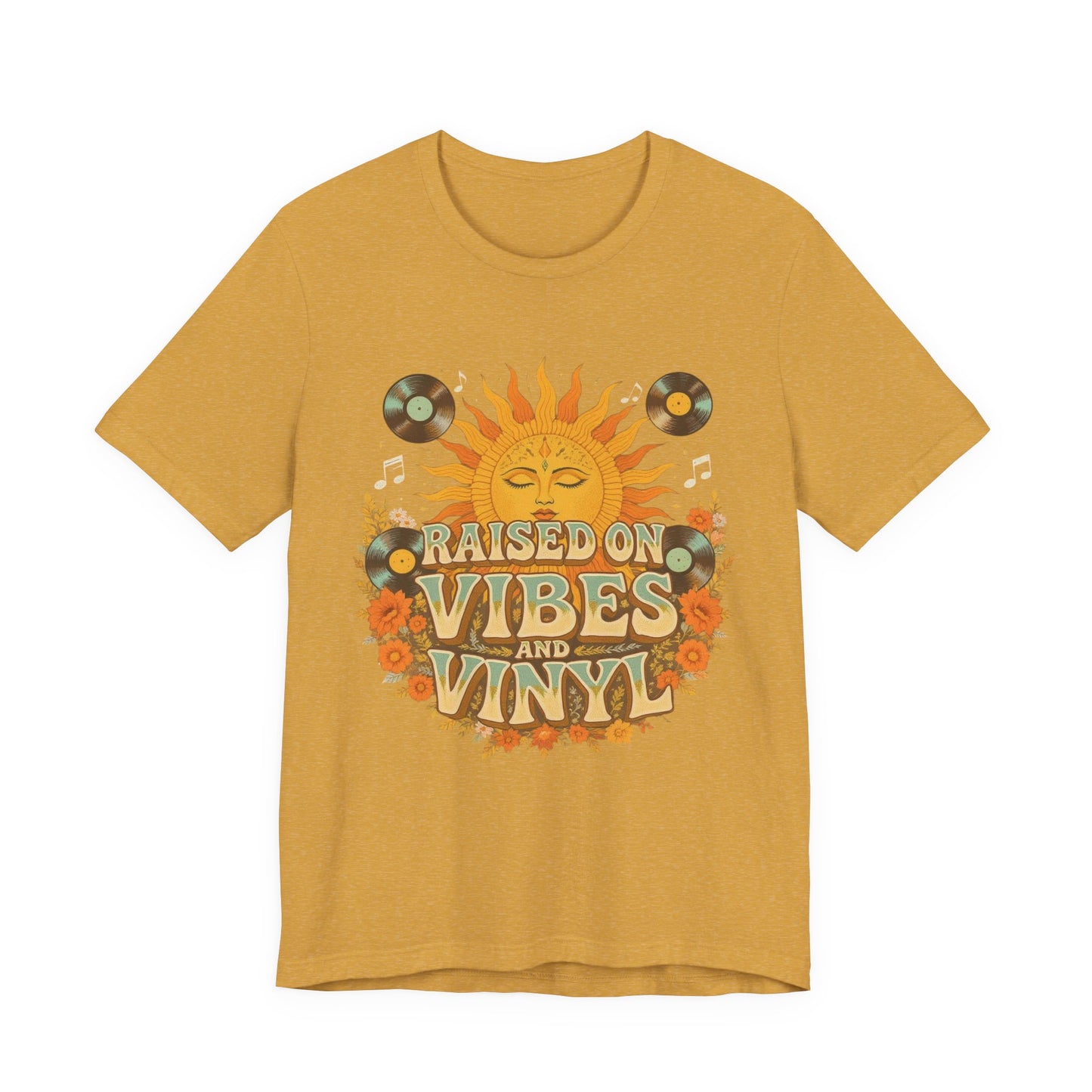 Retro Sun Vibes Tee - Unisex Jersey Short Sleeve Shirt, Music Lover Gift, Vintage Summer Fashion, Festival Apparel, Boho T-Shirt
