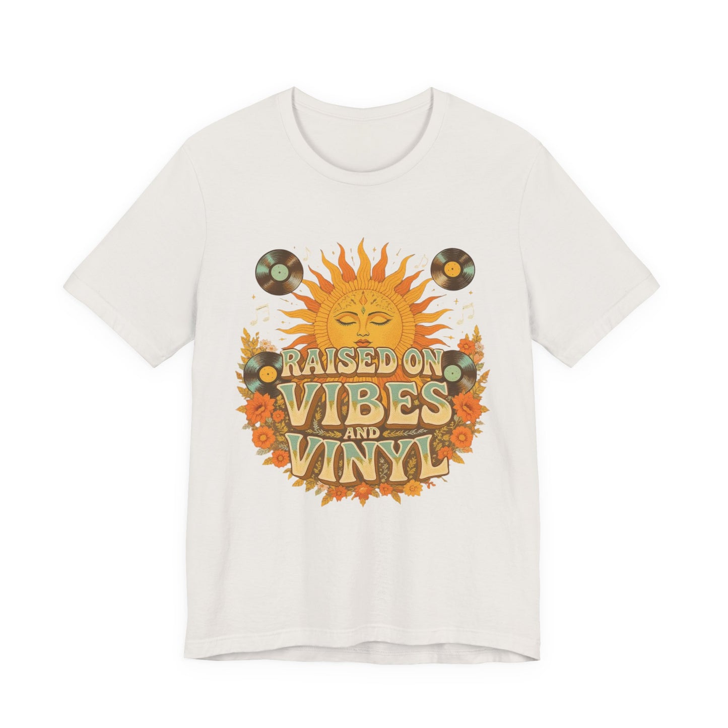 Retro Sun Vibes Tee - Unisex Jersey Short Sleeve Shirt, Music Lover Gift, Vintage Summer Fashion, Festival Apparel, Boho T-Shirt