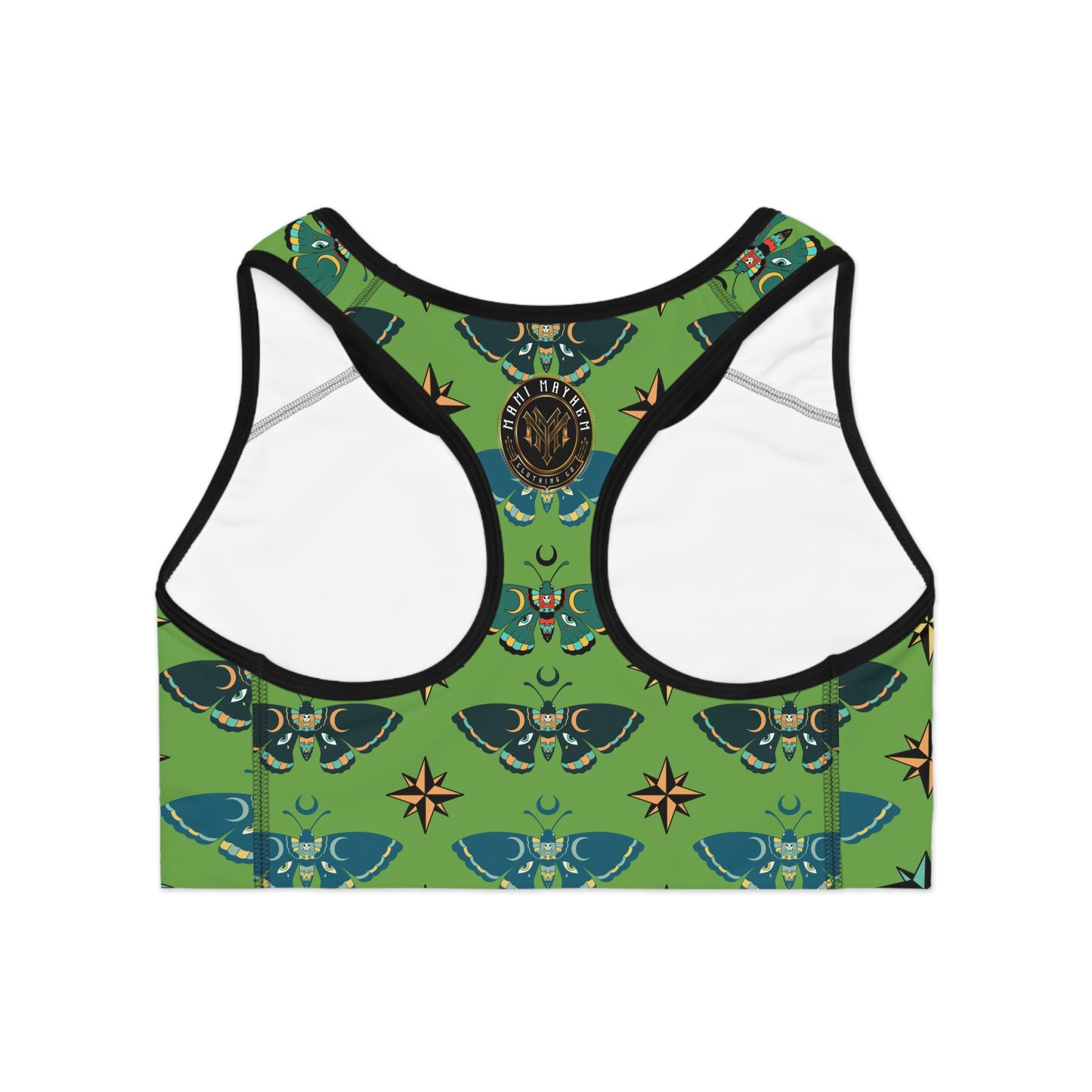 Tattoo Butterfly Sports Bra, Yoga Bra, Workout Top, Gym Fashion, Athletic Wear, Fitness Apparel