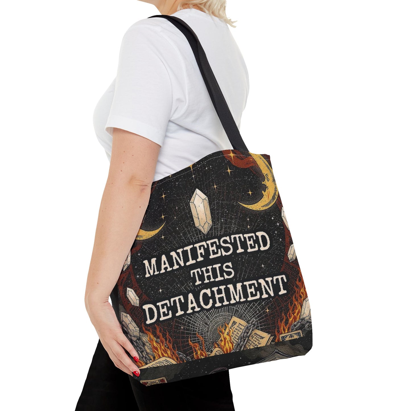Mystical Manifestation Tote Bag, Boho Tote, Witchy Tote, Spiritual Bag, Gift for Him/Her, Everyday Carryall