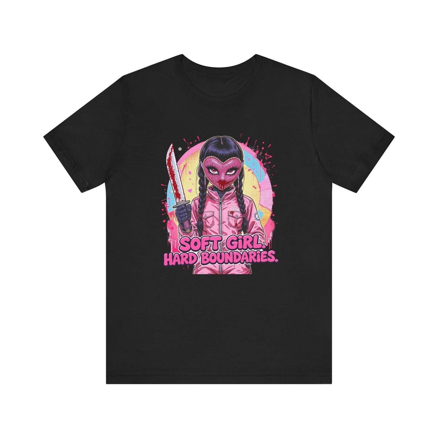 Soft Girl Hard Boundaries Graphic Tee, Casual T-Shirt, Unisex Top, Statement Shirt, Gift for Her, Trendy Feminist Apparel