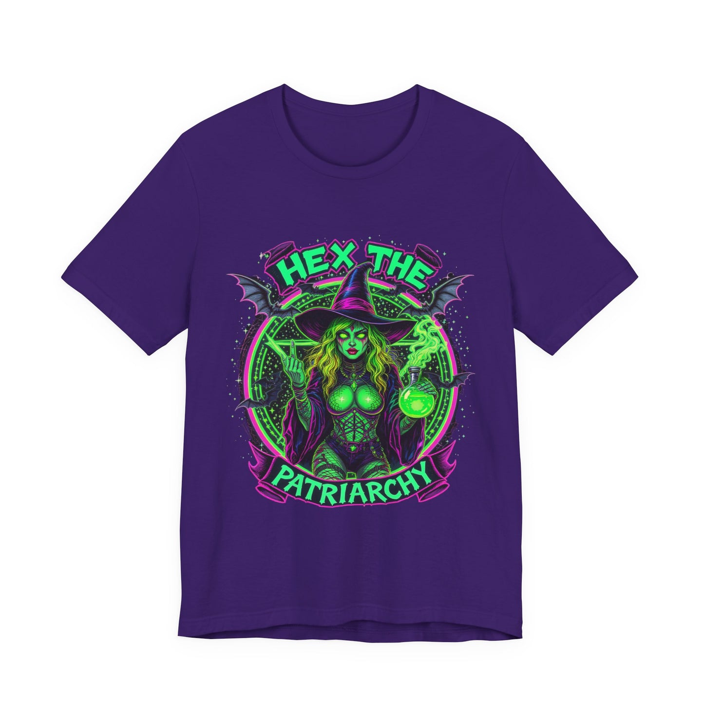 Hex the Patriarchy T-Shirt, Witchcraft Graphic Tee, Feminist Shirt, Spooky Apparel, Gift for Witches