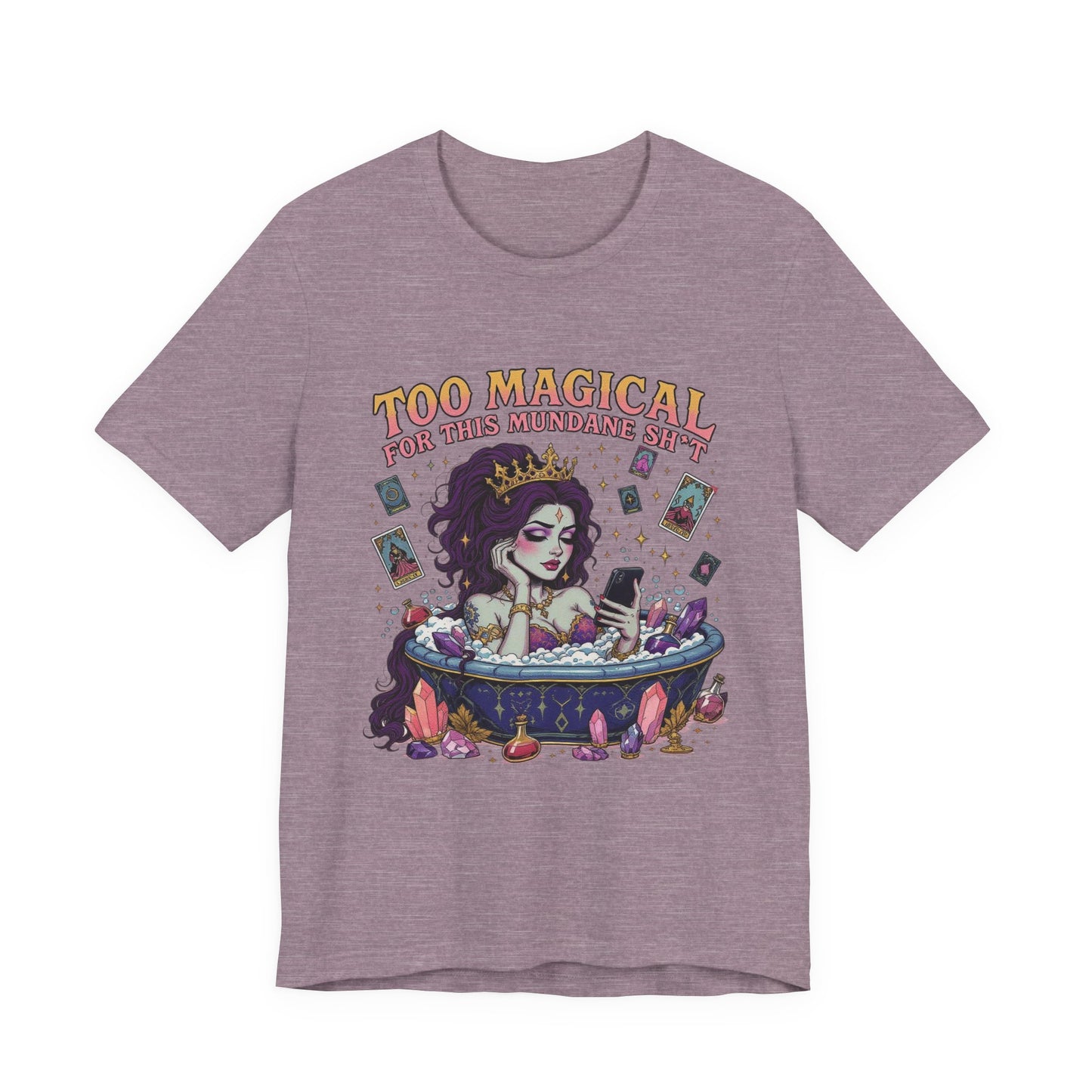 Too Magical Unisex Tee - Playful Graphic Shirt, Perfect for Parties, Witches, Halloween, Gift for Her, Casual Wear, Jade Style