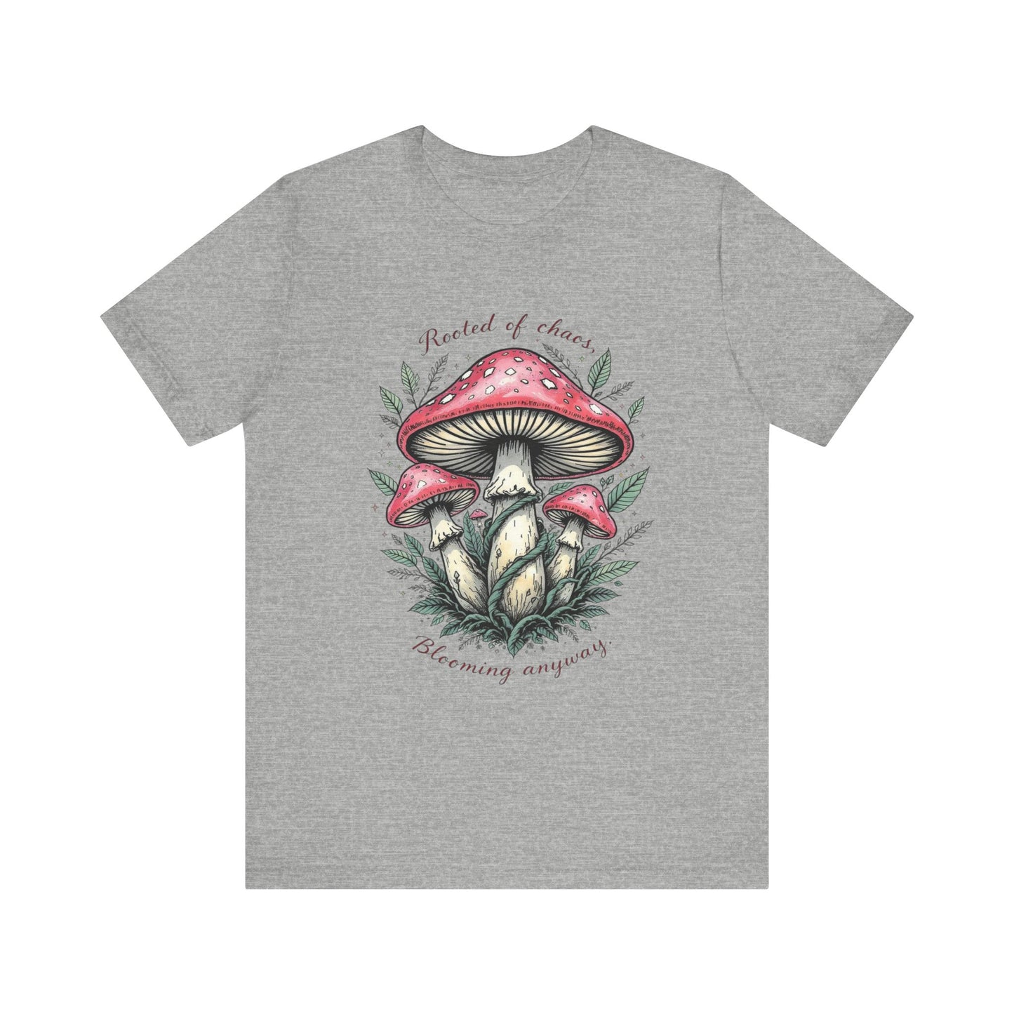 Whimsical Mushroom Tee - Plant Lover Gift, Nature Inspired Shirt, Eco-Friendly Apparel, Perfect for Festivals, Outdoor Adventures