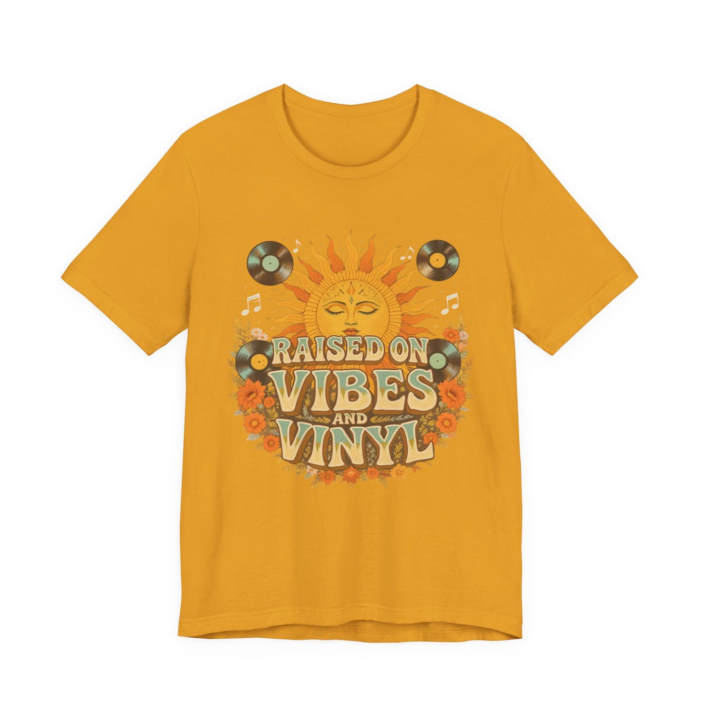 Retro Sun Vibes Tee - Unisex Jersey Short Sleeve Shirt, Music Lover Gift, Vintage Summer Fashion, Festival Apparel, Boho T-Shirt