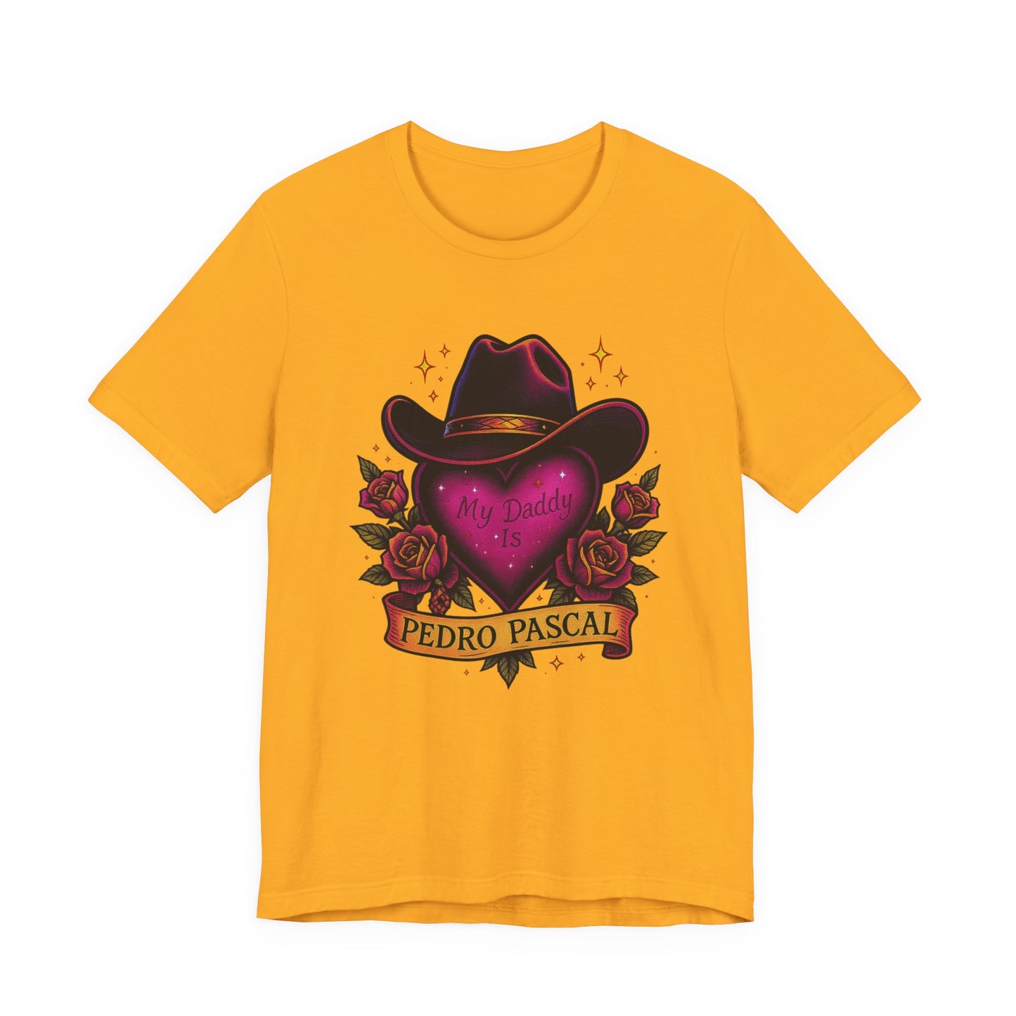 Pedro Pascal Cowboy Heart Tee, Unisex T-Shirt, Perfect Gift for Fans, Casual Wear, Valentine's Day Apparel