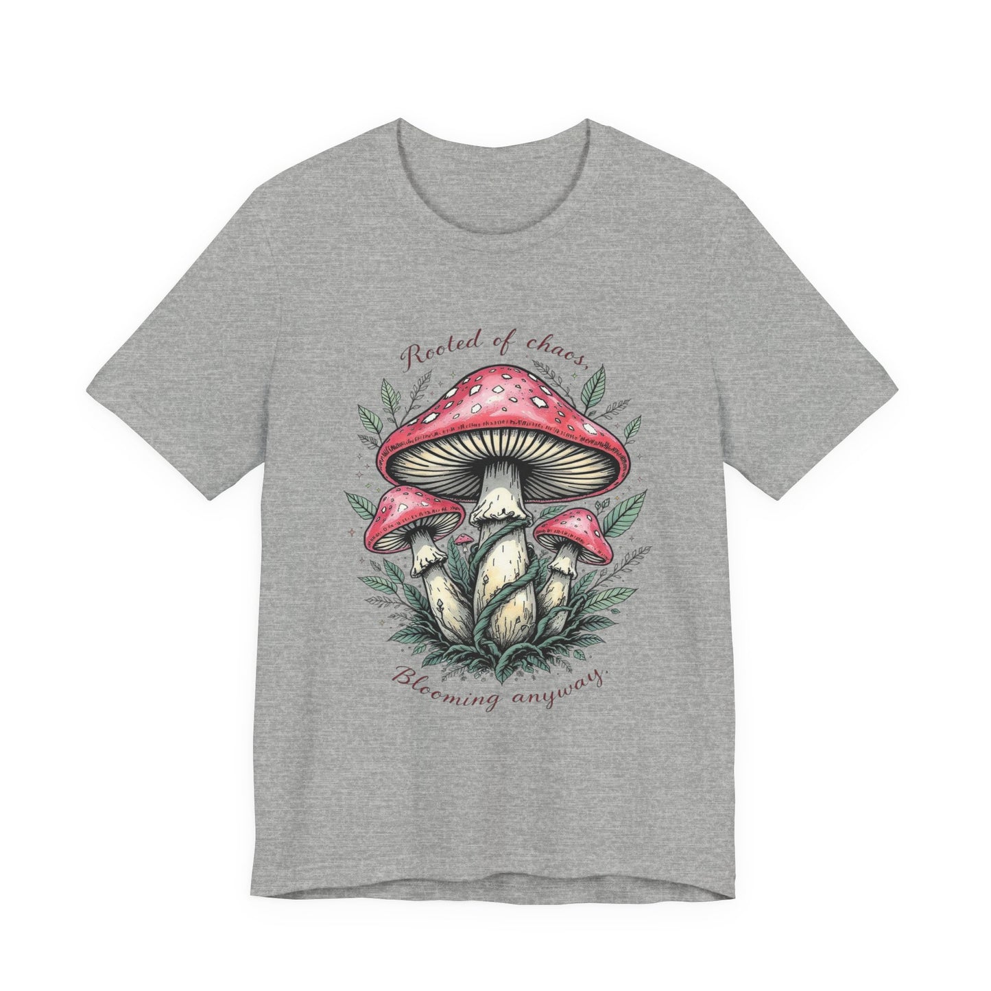 Whimsical Mushroom Tee - Plant Lover Gift, Nature Inspired Shirt, Eco-Friendly Apparel, Perfect for Festivals, Outdoor Adventures