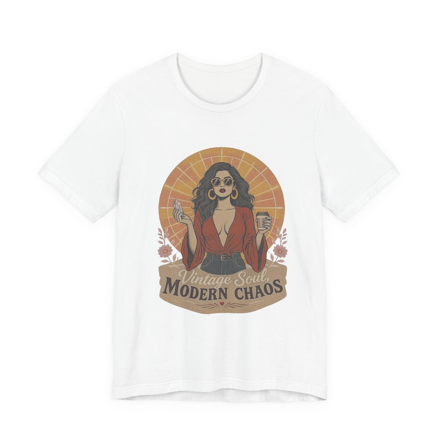 Vintage Soul Tee: Express Your Modern Chaos, Graphic Unisex T-Shirt for Trendsetters, Casual Wear, Gift for Her, Music Lovers