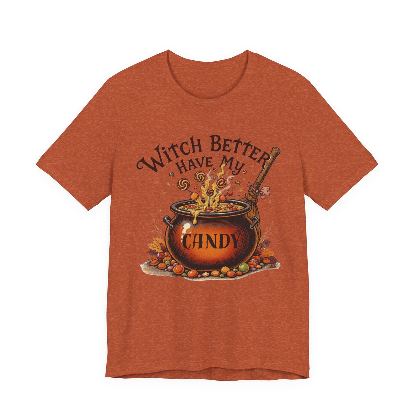 Witchy Halloween T-Shirt, Unisex Tee, Spooky Season Shirt, Trick or Treat Top, Fall Celebration Fashion, Halloween Party Outfit