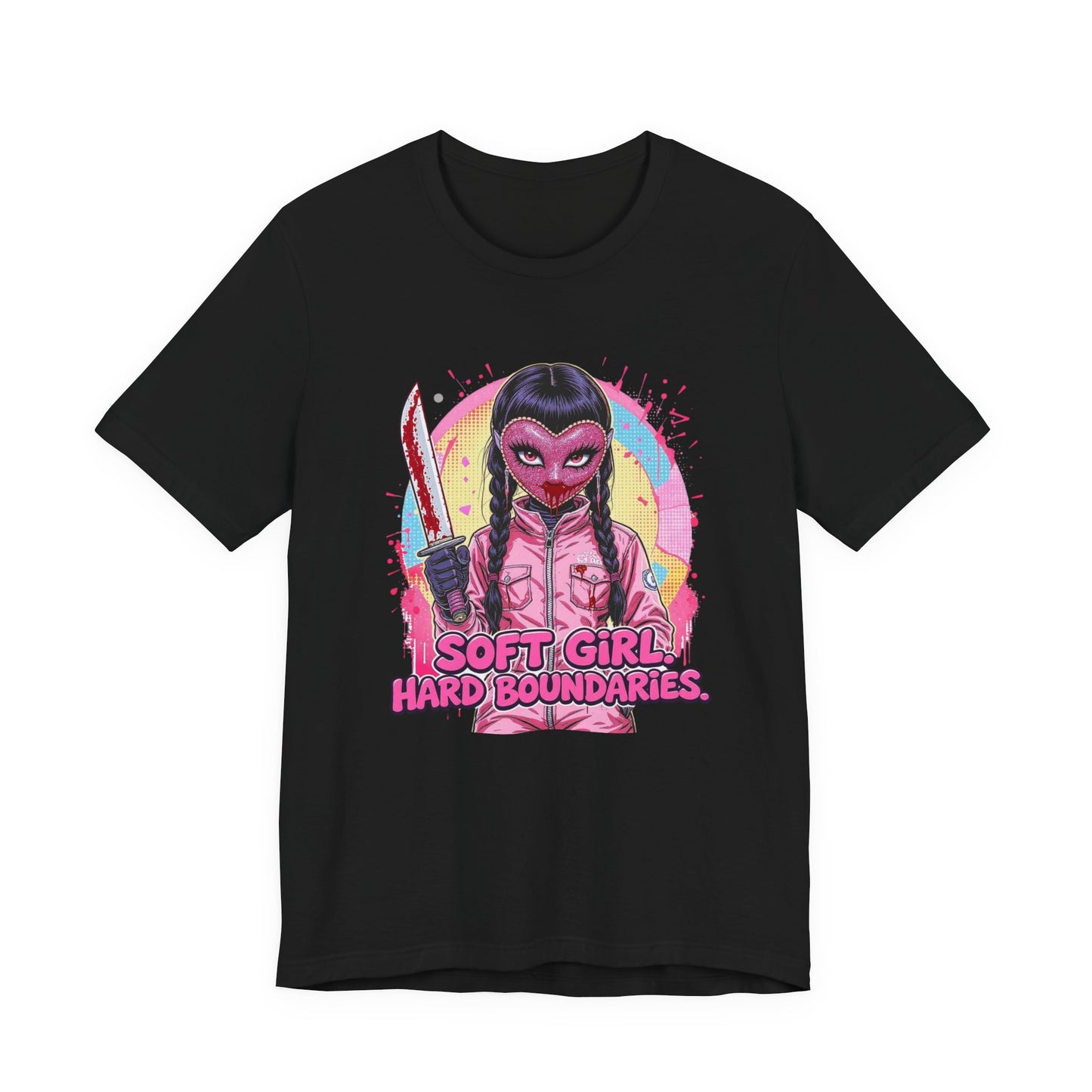 Soft Girl Hard Boundaries Graphic Tee, Casual T-Shirt, Unisex Top, Statement Shirt, Gift for Her, Trendy Feminist Apparel