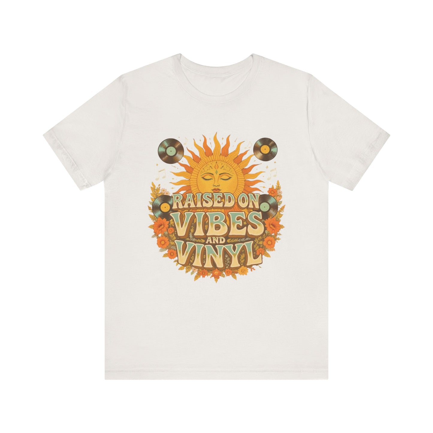 Retro Sun Vibes Tee - Unisex Jersey Short Sleeve Shirt, Music Lover Gift, Vintage Summer Fashion, Festival Apparel, Boho T-Shirt