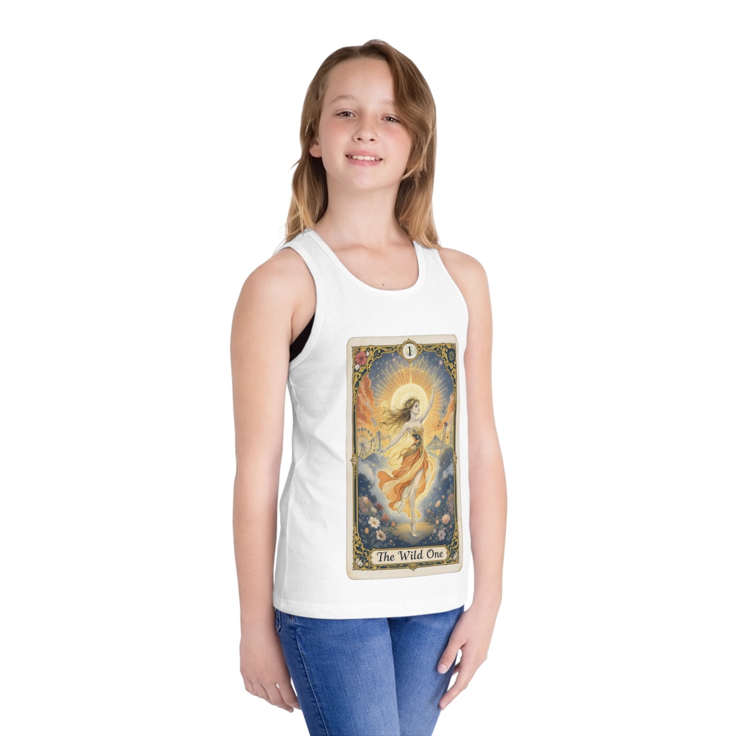 Magical Kid's Jersey Tank Top, Wild One Graphic Tee, Summer Fun Shirt, Playful Youth Apparel, Birthday Gift, Festival Outfit