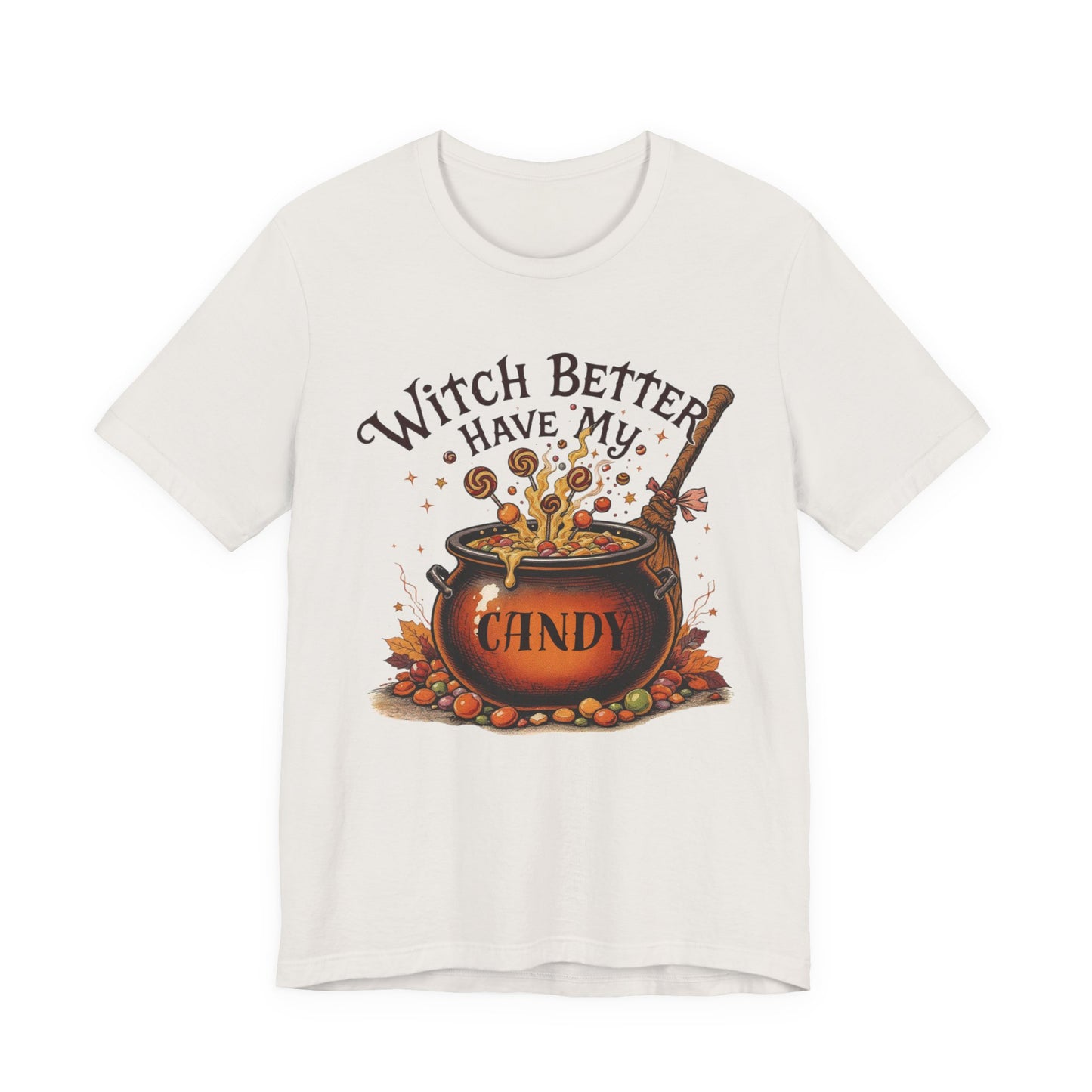 Witchy Halloween T-Shirt, Unisex Tee, Spooky Season Shirt, Trick or Treat Top, Fall Celebration Fashion, Halloween Party Outfit
