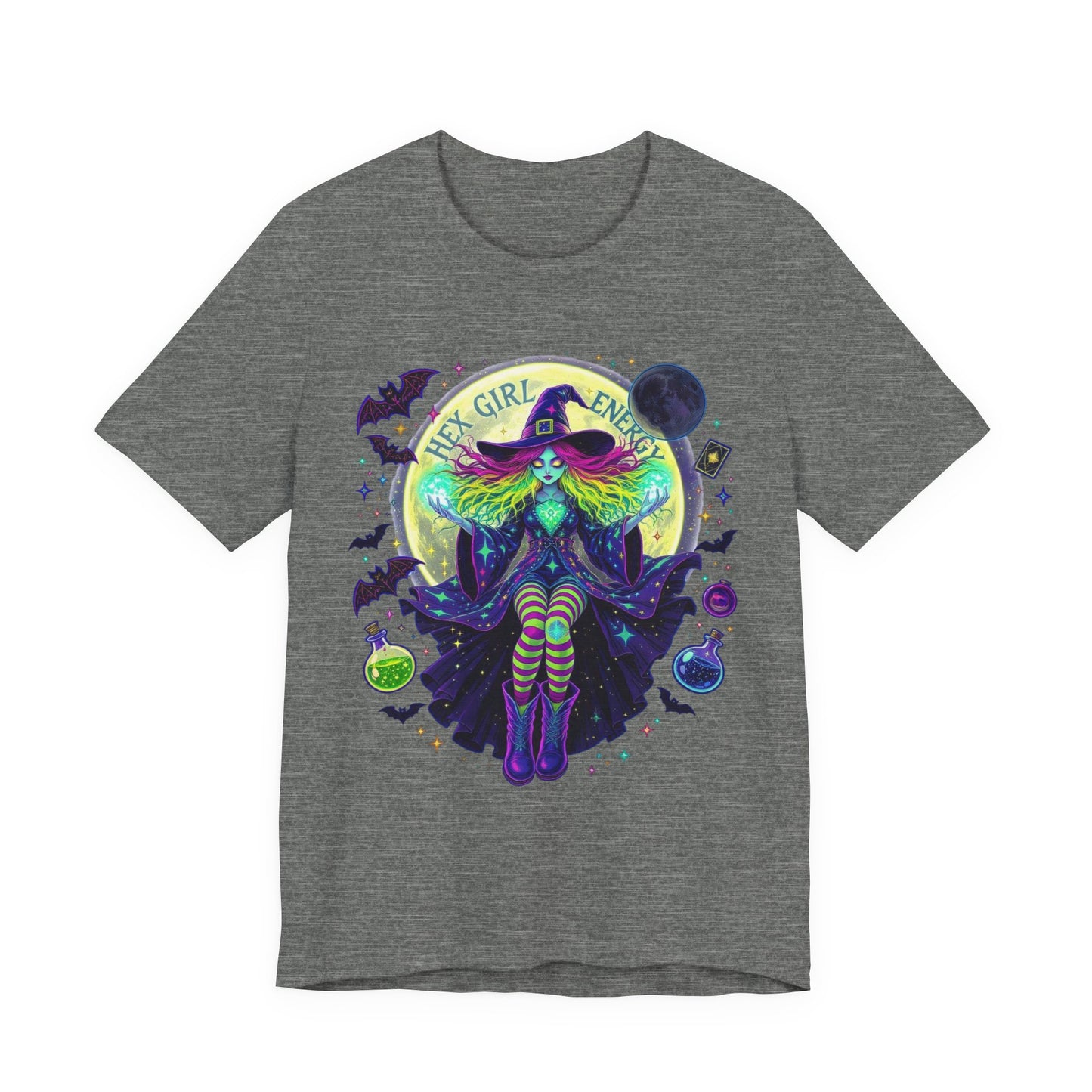 Witchy Vibes Unisex Tee, Halloween Shirt, Spooky Fashion, Gift for Witches, Mysterious Graphic Tee