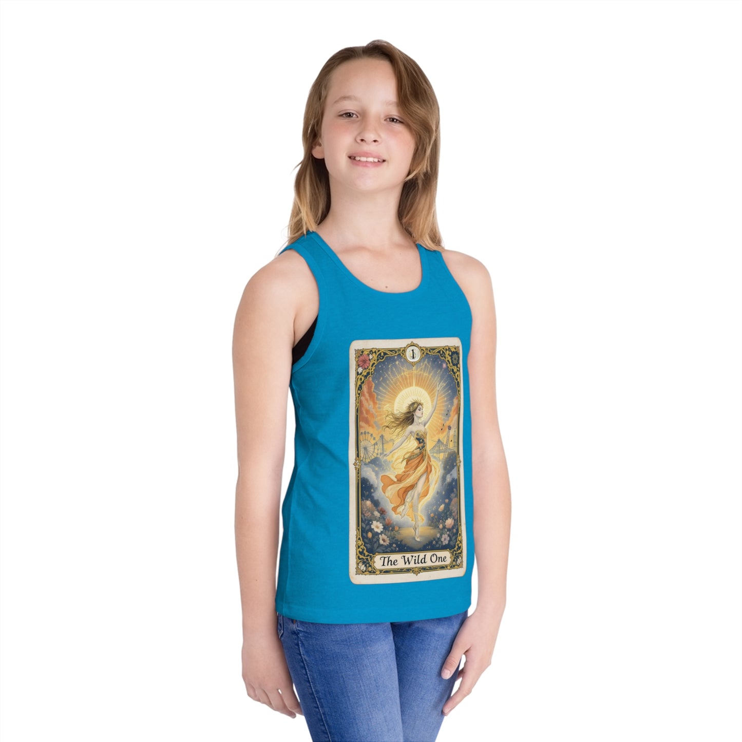 Magical Kid's Jersey Tank Top, Wild One Graphic Tee, Summer Fun Shirt, Playful Youth Apparel, Birthday Gift, Festival Outfit