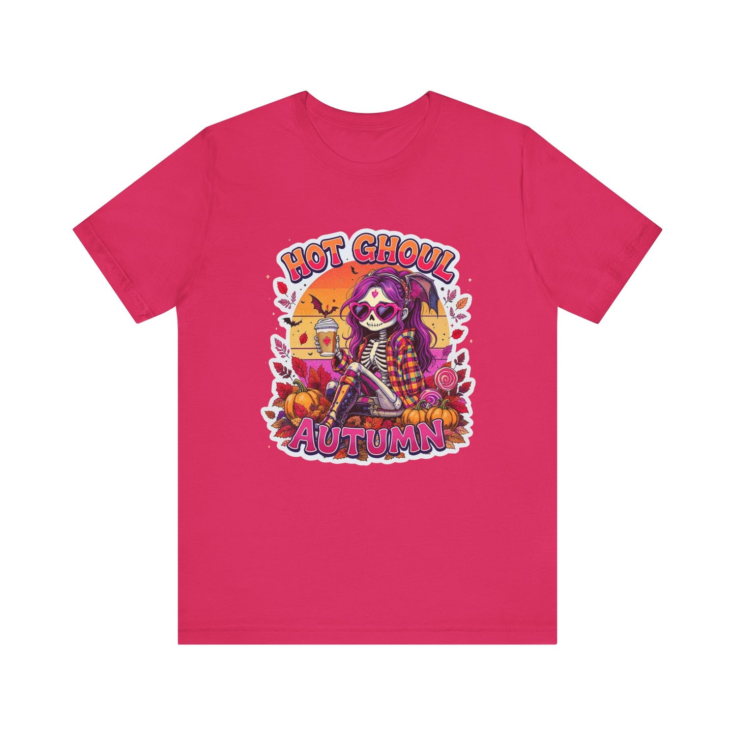 Autumn-Themed Graphic Tee for Spooky Season, Halloween Shirt, Cozy Fall Top, Gift for Ghoul Lovers, Unique Pumpkin Tee