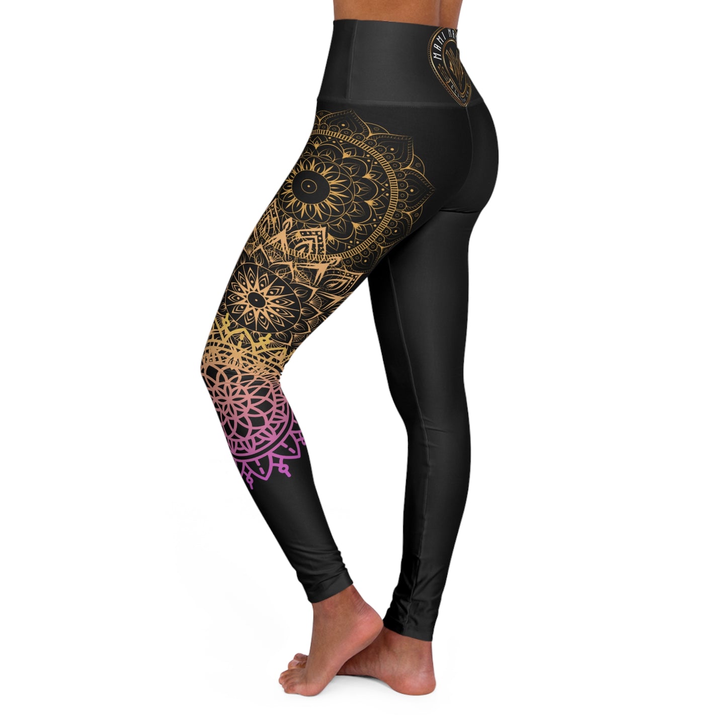 Mandala High Waisted Yoga Leggings (AOP)