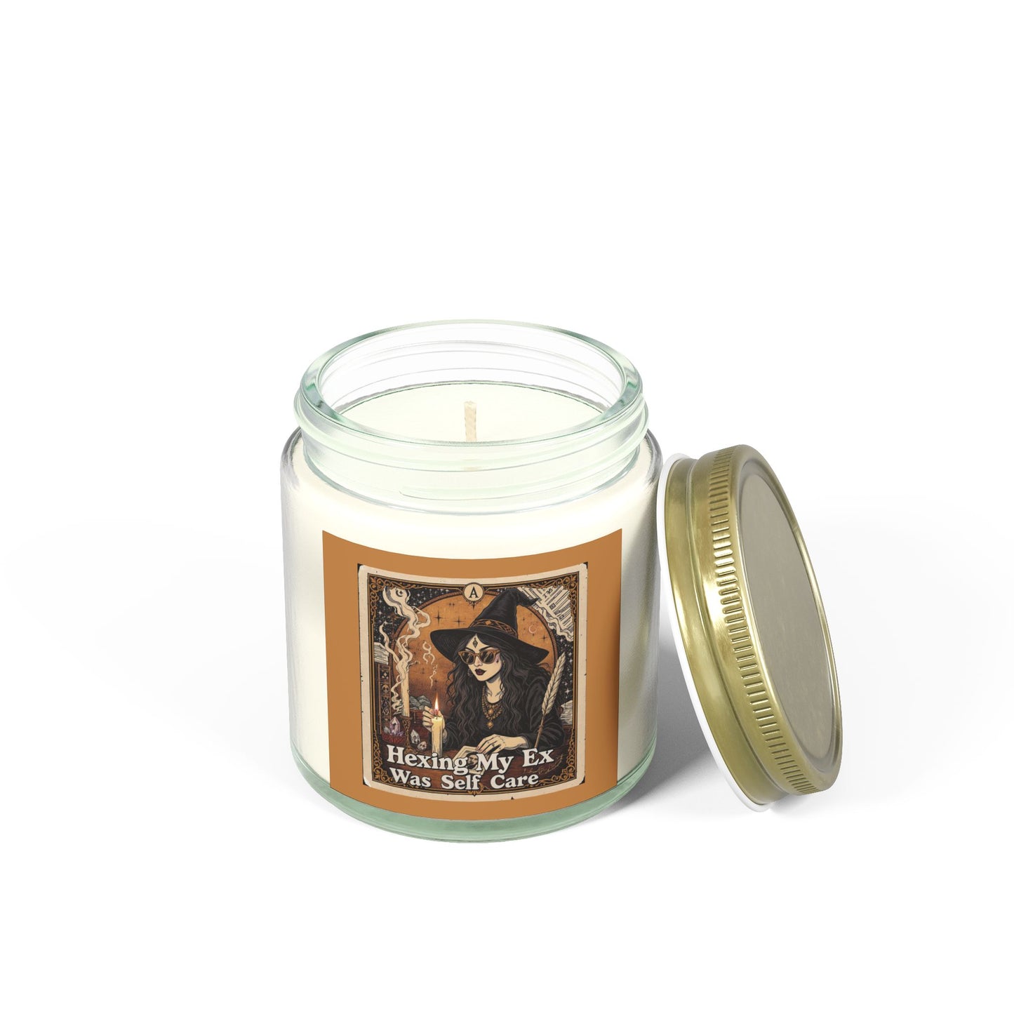 Hexing My Ex Scented Candle, Self Care Gift, Witchy Home Decor, Relaxing Aromatherapy, Cozy Gift for Friends, Halloween Decor