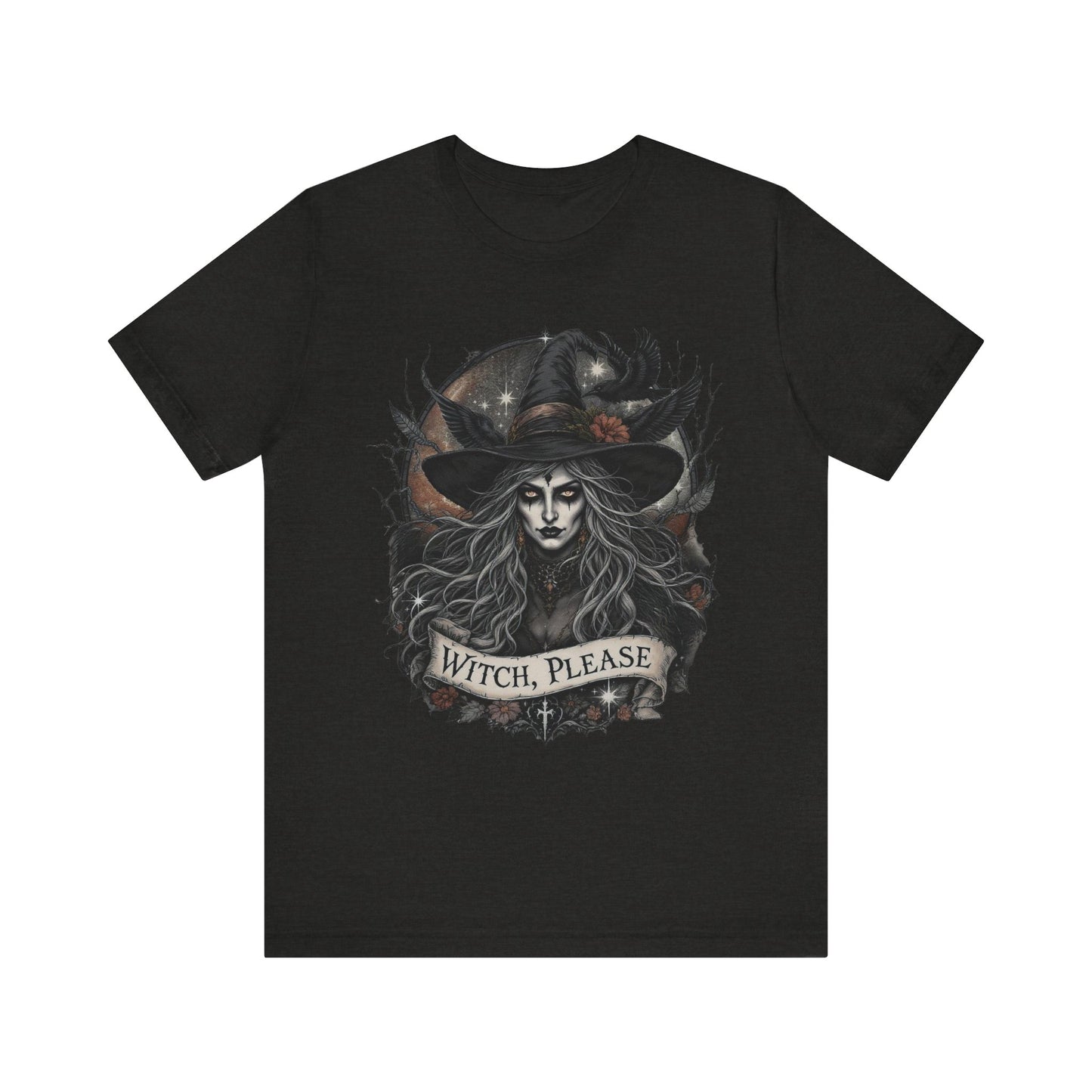 Witch Please Tee - Spooky Unisex Shirt for Halloween, Witchy Gift, Fall Style, Casual Outfit, Festival Wear