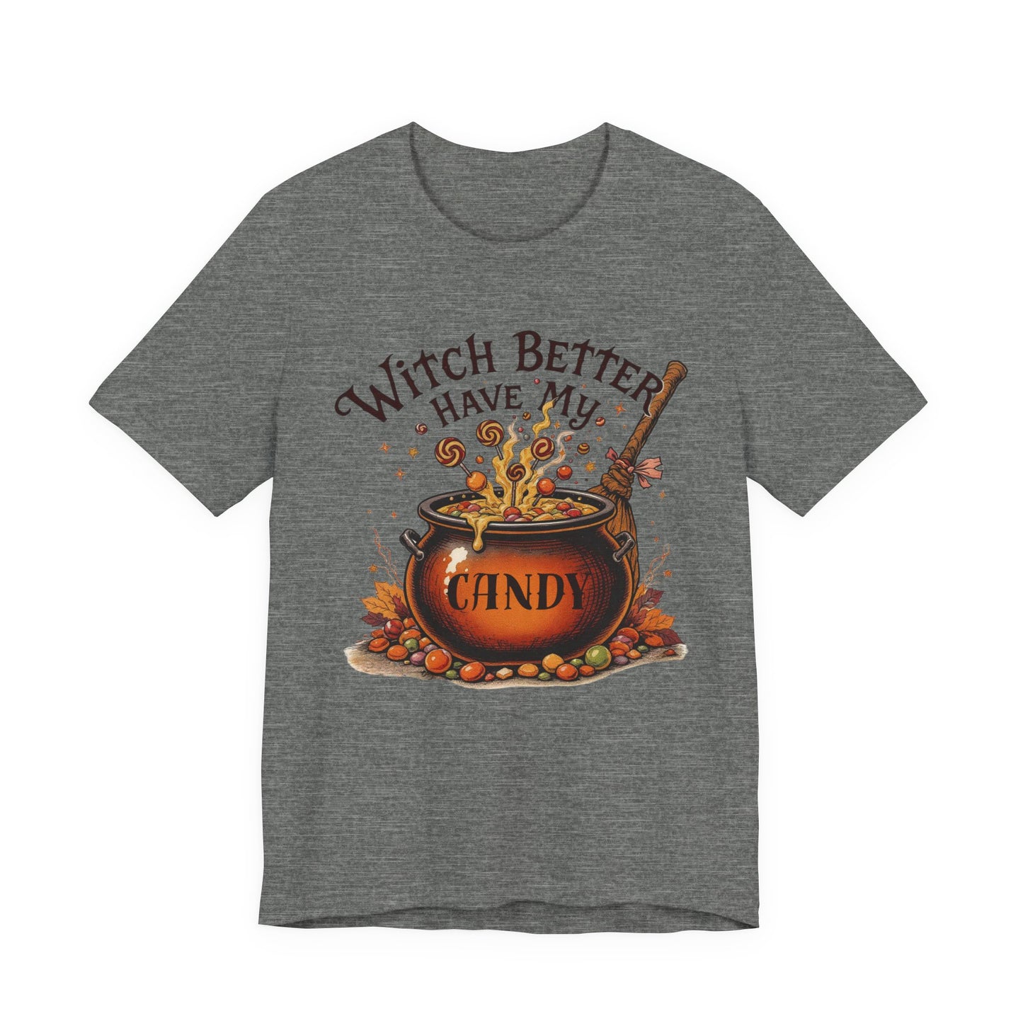 Witchy Halloween T-Shirt, Unisex Tee, Spooky Season Shirt, Trick or Treat Top, Fall Celebration Fashion, Halloween Party Outfit
