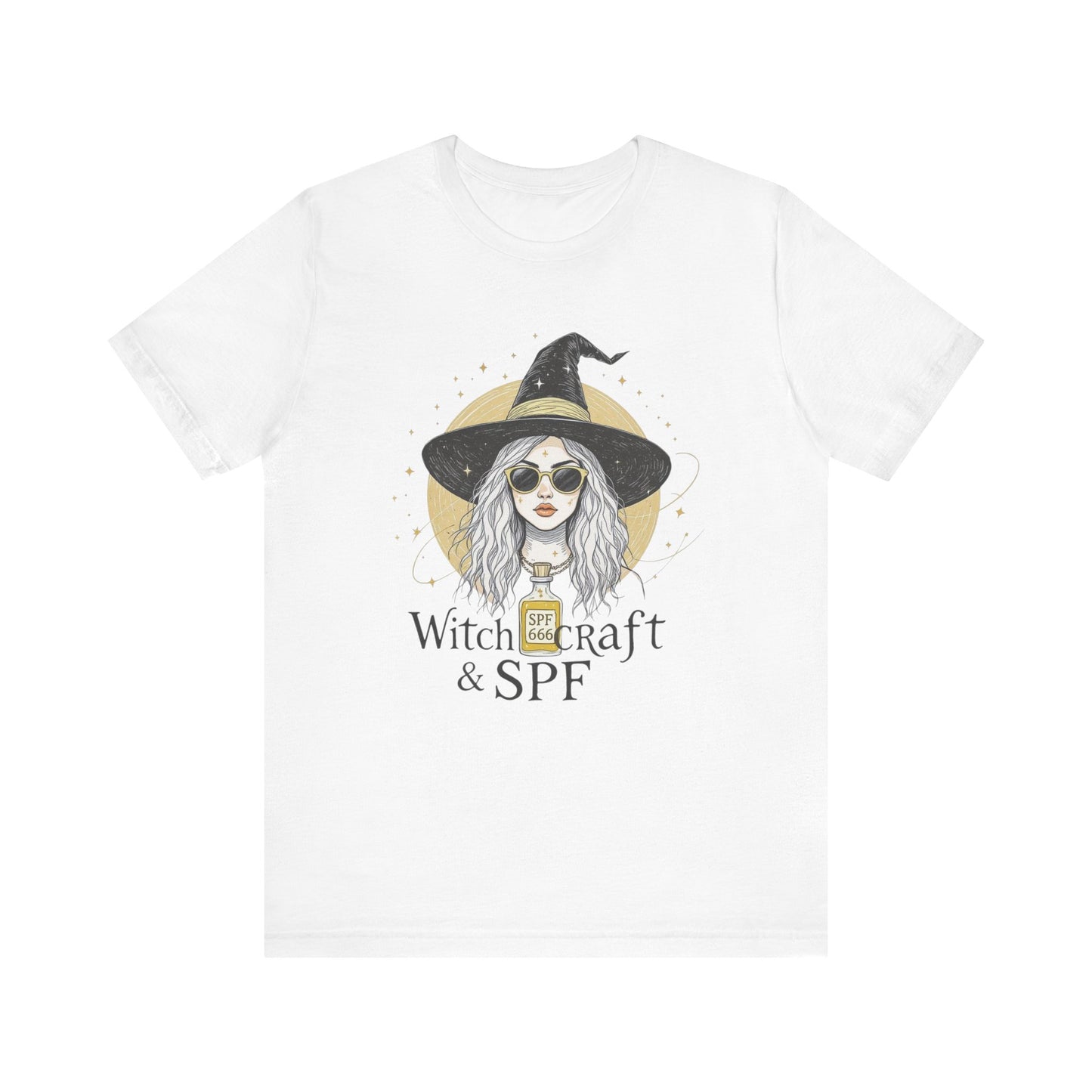 Witchcraft & SPF Witchy T-Shirt | Unisex Short Sleeve Tee, Halloween Shirt, Gifts for Witches, Summer Style