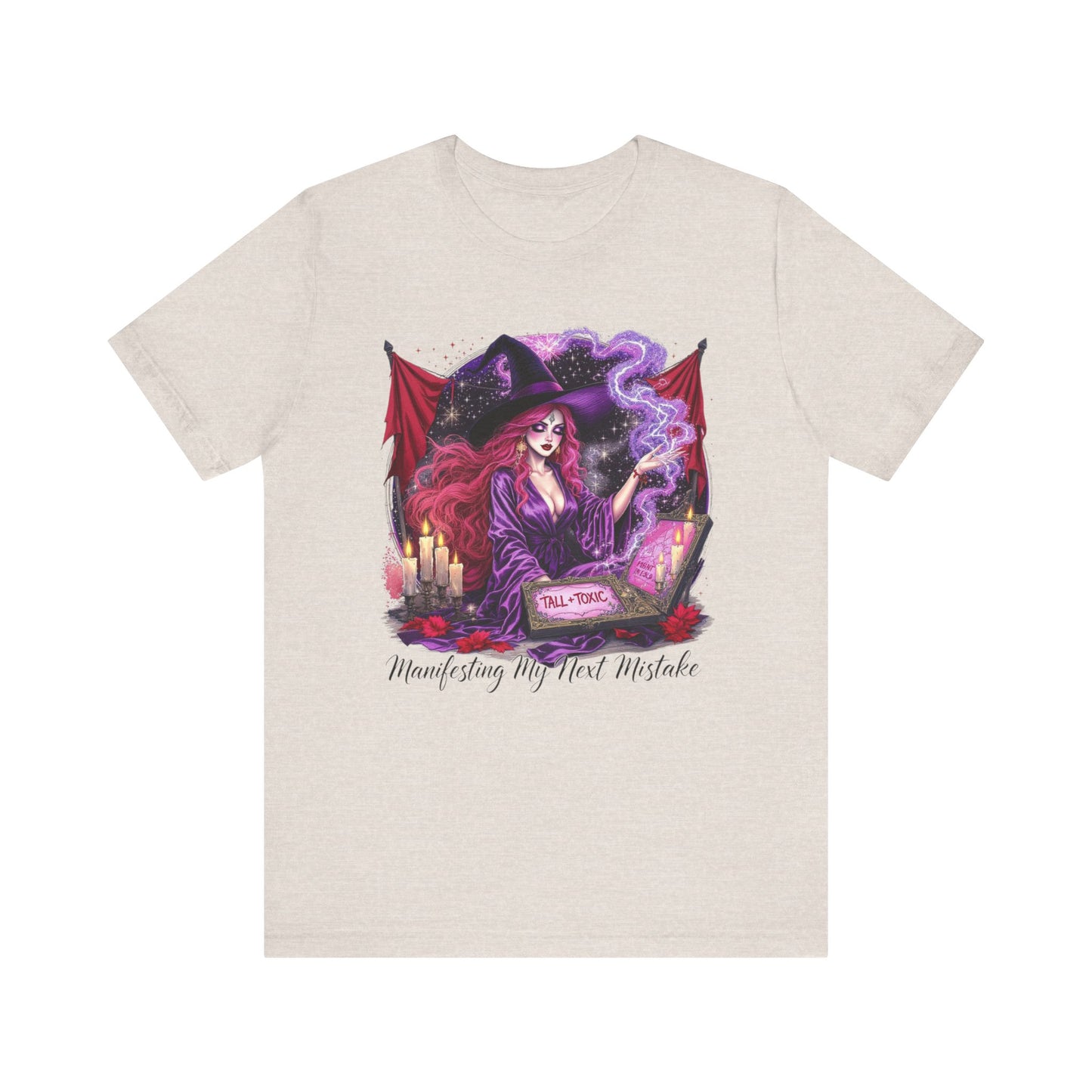 Witchy Manifestation Tee, Unisex Witch T-Shirt, Cute Graphic Tee, Magic Lover Gift, Halloween Shirt, Spiritual Fashion