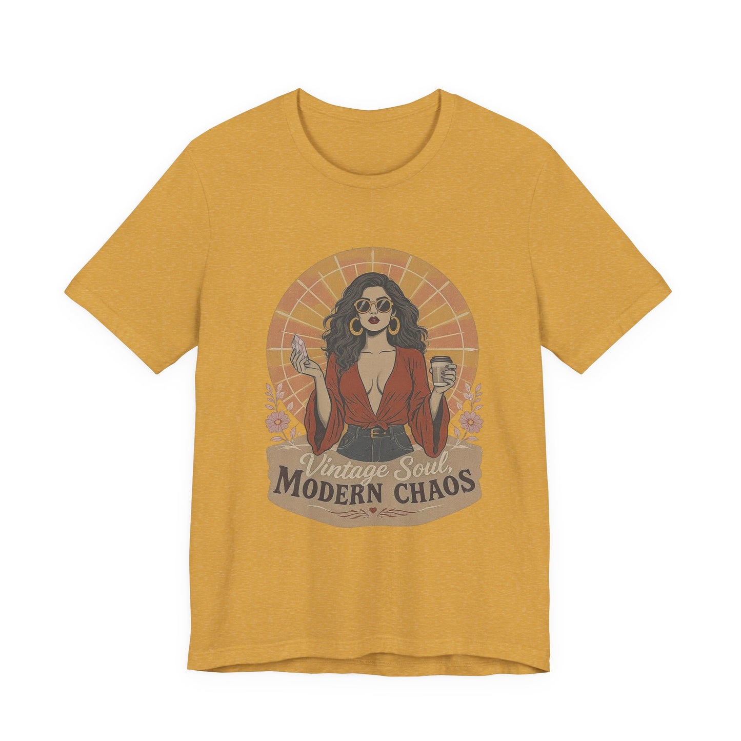 Vintage Soul Tee: Express Your Modern Chaos, Graphic Unisex T-Shirt for Trendsetters, Casual Wear, Gift for Her, Music Lovers