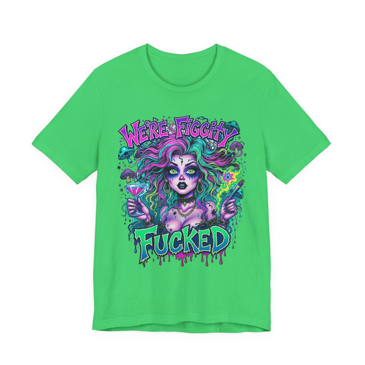 Embrace Your Quirk: Unisex Graphic Tee with 'We're F***ed' Design, Funny T-Shirt, Casual Wear, Gift for Friends, Festival Clothing