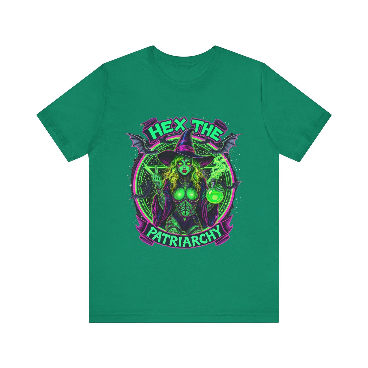 Hex the Patriarchy T-Shirt, Witchcraft Graphic Tee, Feminist Shirt, Spooky Apparel, Gift for Witches