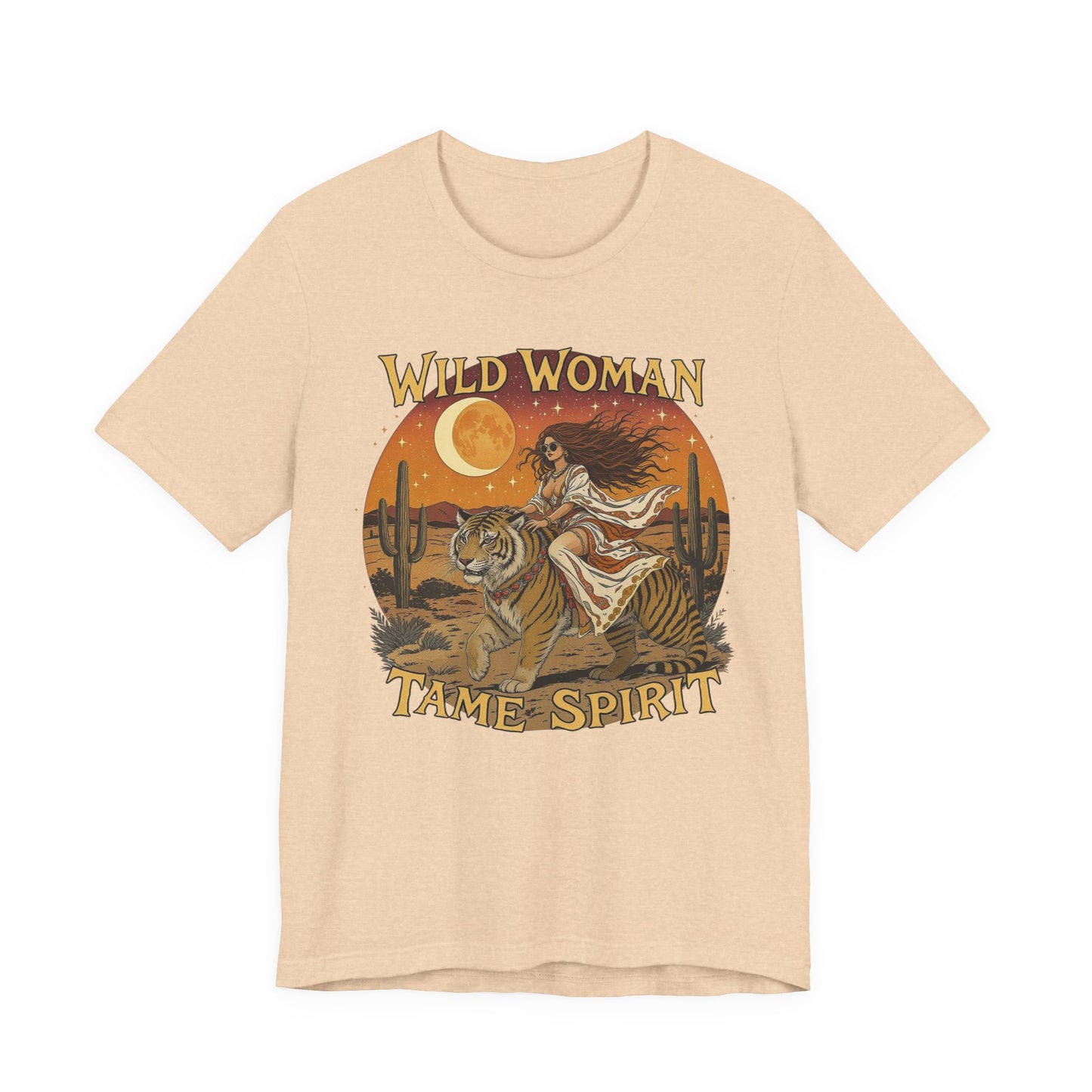 Wild Woman Tee | Bohemian Graphic Shirt for Adventurers, Casual Wear, Gift for Her, Festival Style, Nature Lover's Top