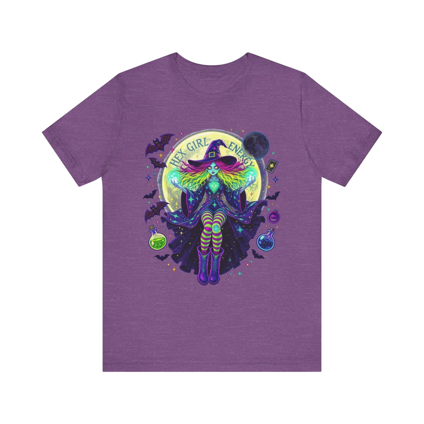 Witchy Vibes Unisex Tee, Halloween Shirt, Spooky Fashion, Gift for Witches, Mysterious Graphic Tee