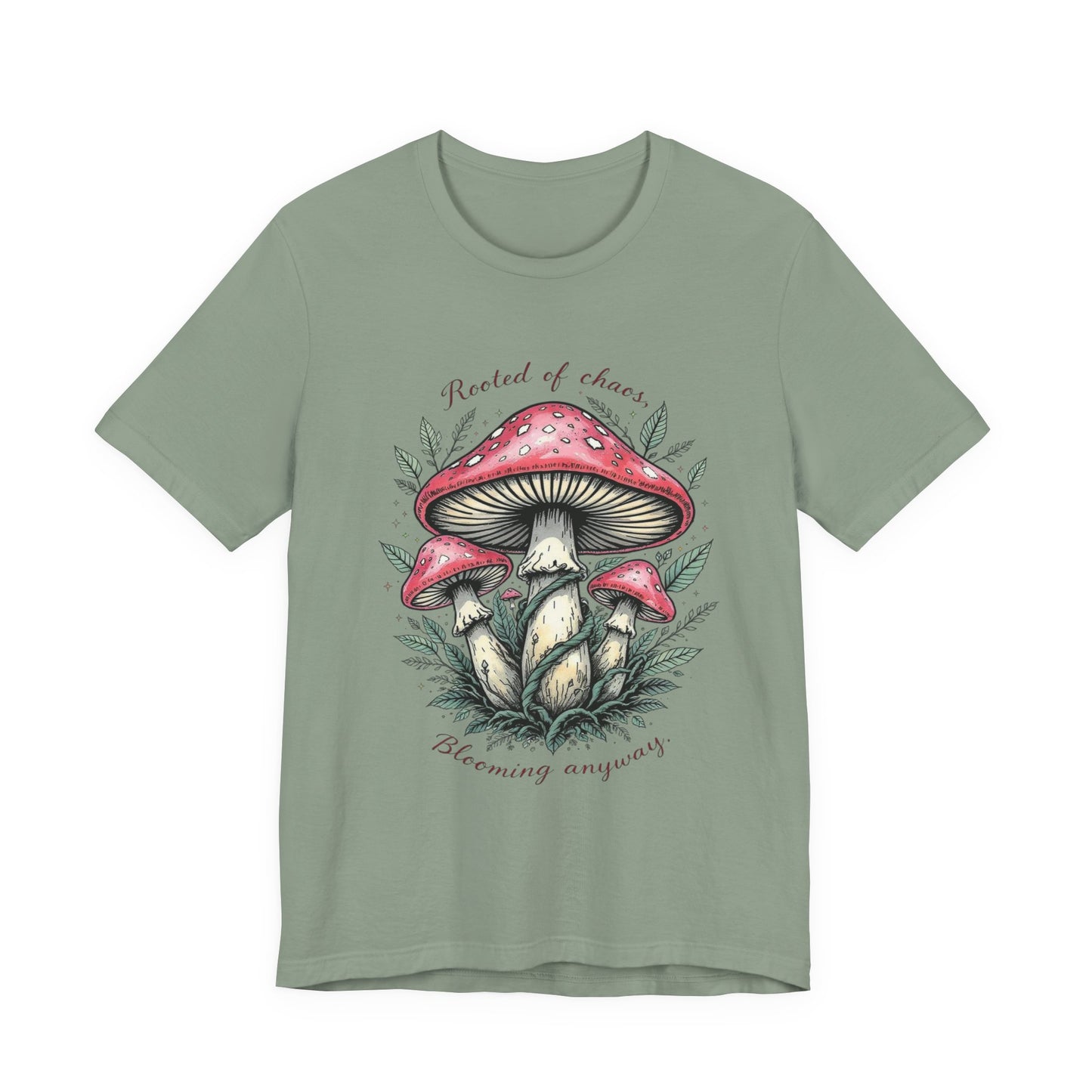 Whimsical Mushroom Tee - Plant Lover Gift, Nature Inspired Shirt, Eco-Friendly Apparel, Perfect for Festivals, Outdoor Adventures