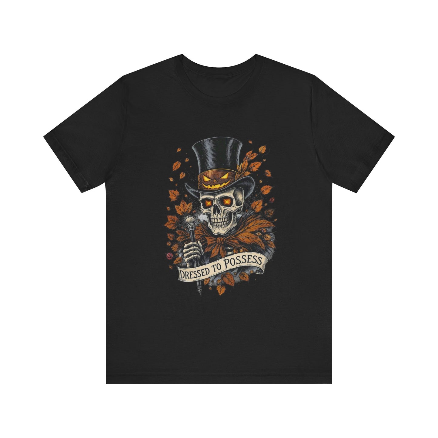 Dressed To Possess Halloween Tee, Unisex T-shirt, Spooky Shirt, Scary Costume Top, Creepy Graphic Tee