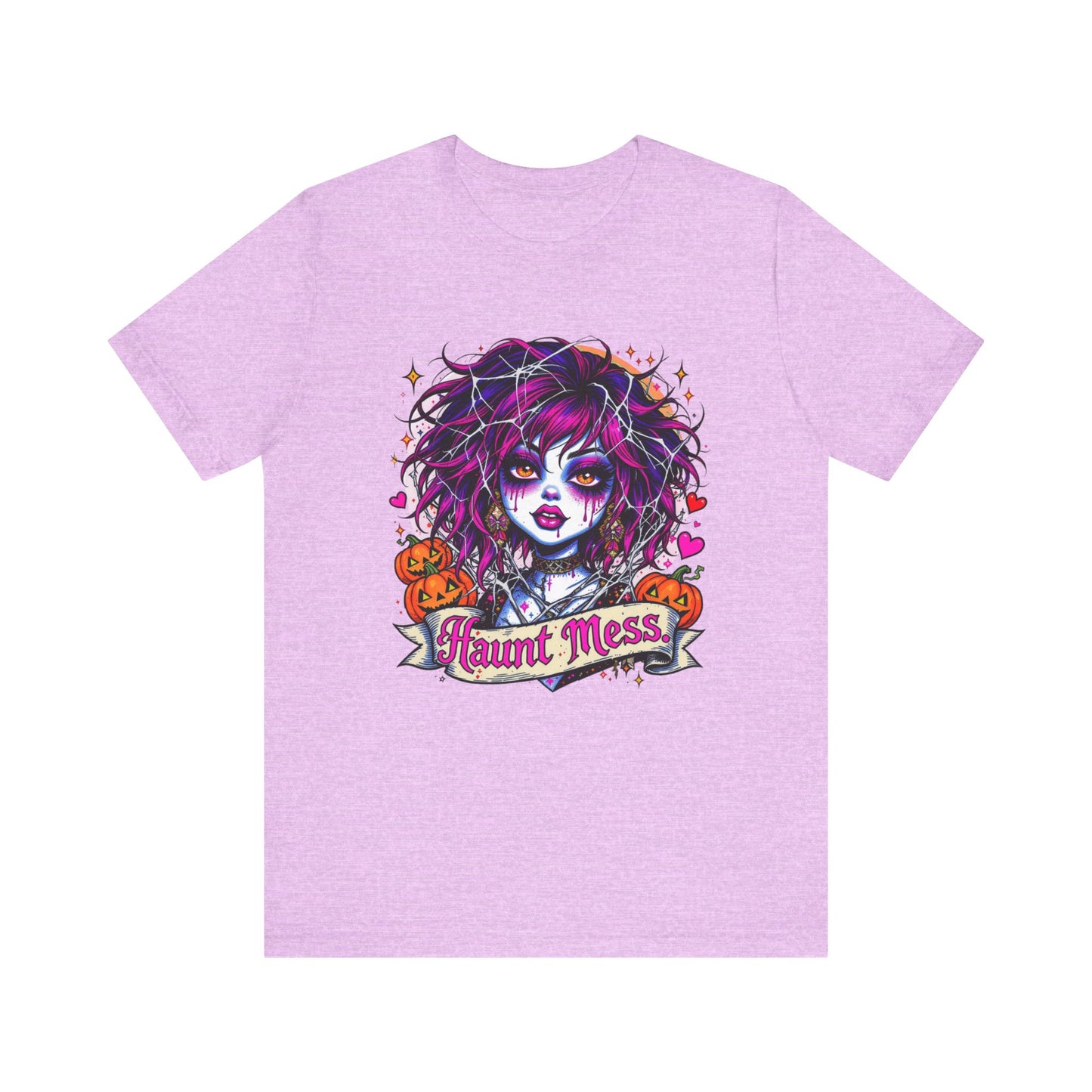 Haunt Mess Tee - Spooky Graphic T-Shirt for Halloween, Unisex Shirt, Cute Horror Apparel, Perfect Gifts for Spooky Season, Fun Casual Wear