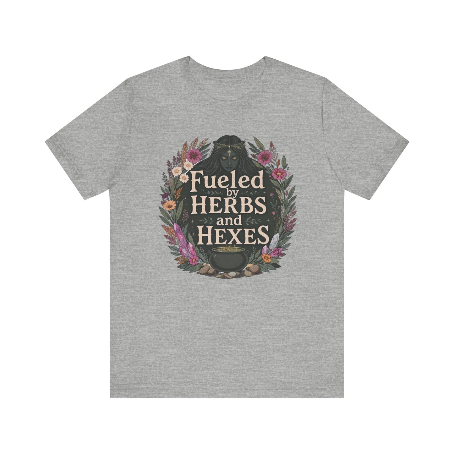 Unisex Herbal Magic Tee, Witchy T-Shirt, Astrology Gifts, Spiritual Apparel, Perfect for Samhain or Everyday Wear