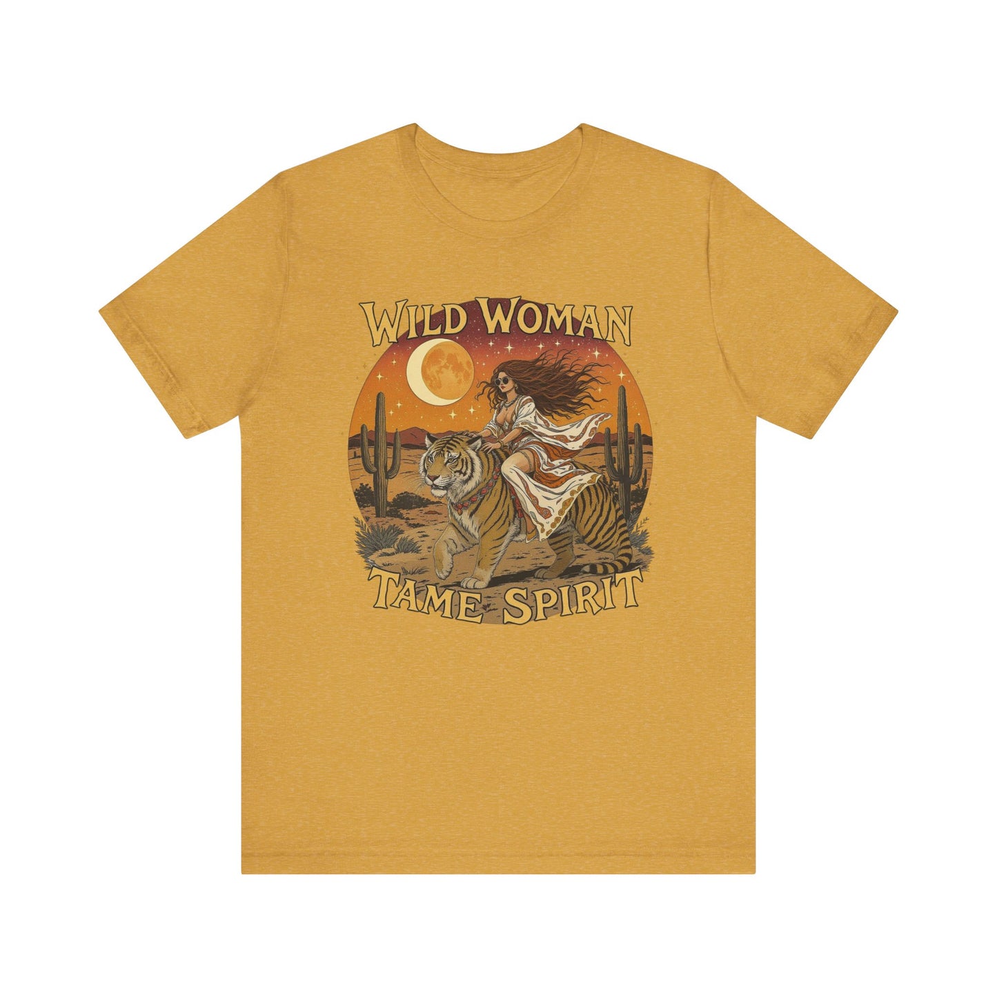 Wild Woman Tee | Bohemian Graphic Shirt for Adventurers, Casual Wear, Gift for Her, Festival Style, Nature Lover's Top