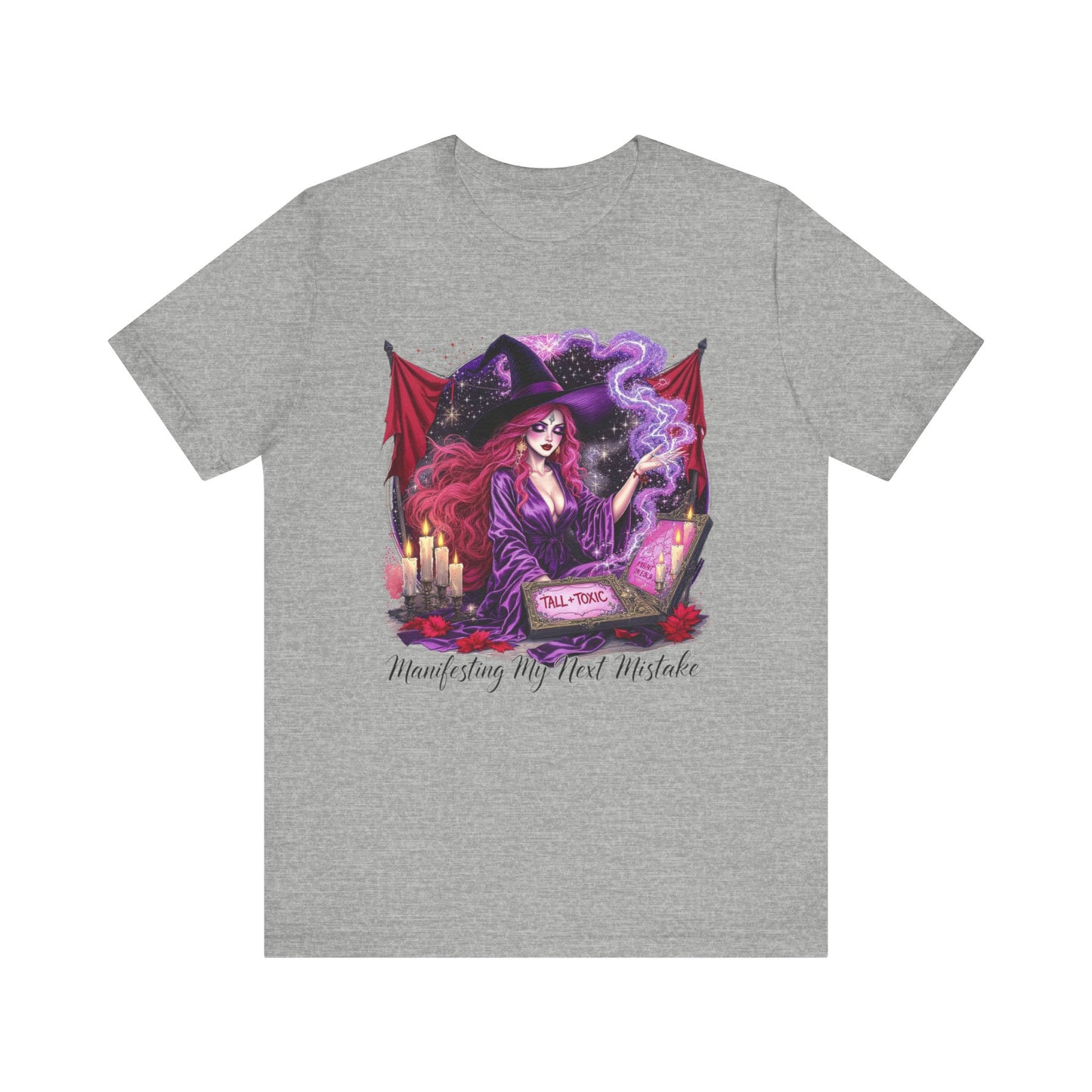 Witchy Manifestation Tee, Unisex Witch T-Shirt, Cute Graphic Tee, Magic Lover Gift, Halloween Shirt, Spiritual Fashion