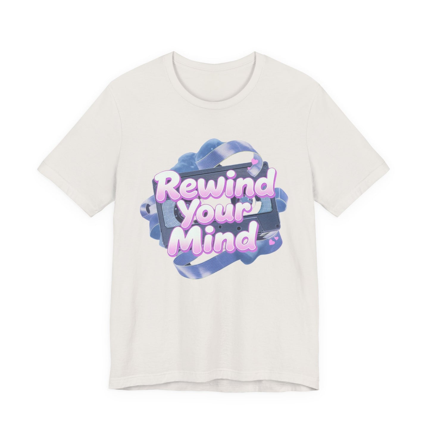 Mindful Vibes Unisex T-Shirt, Rewind Your Mind Tee, Relaxed Graphic Tee, Gift for Mental Health Awareness, Casual Wear for All Occasions