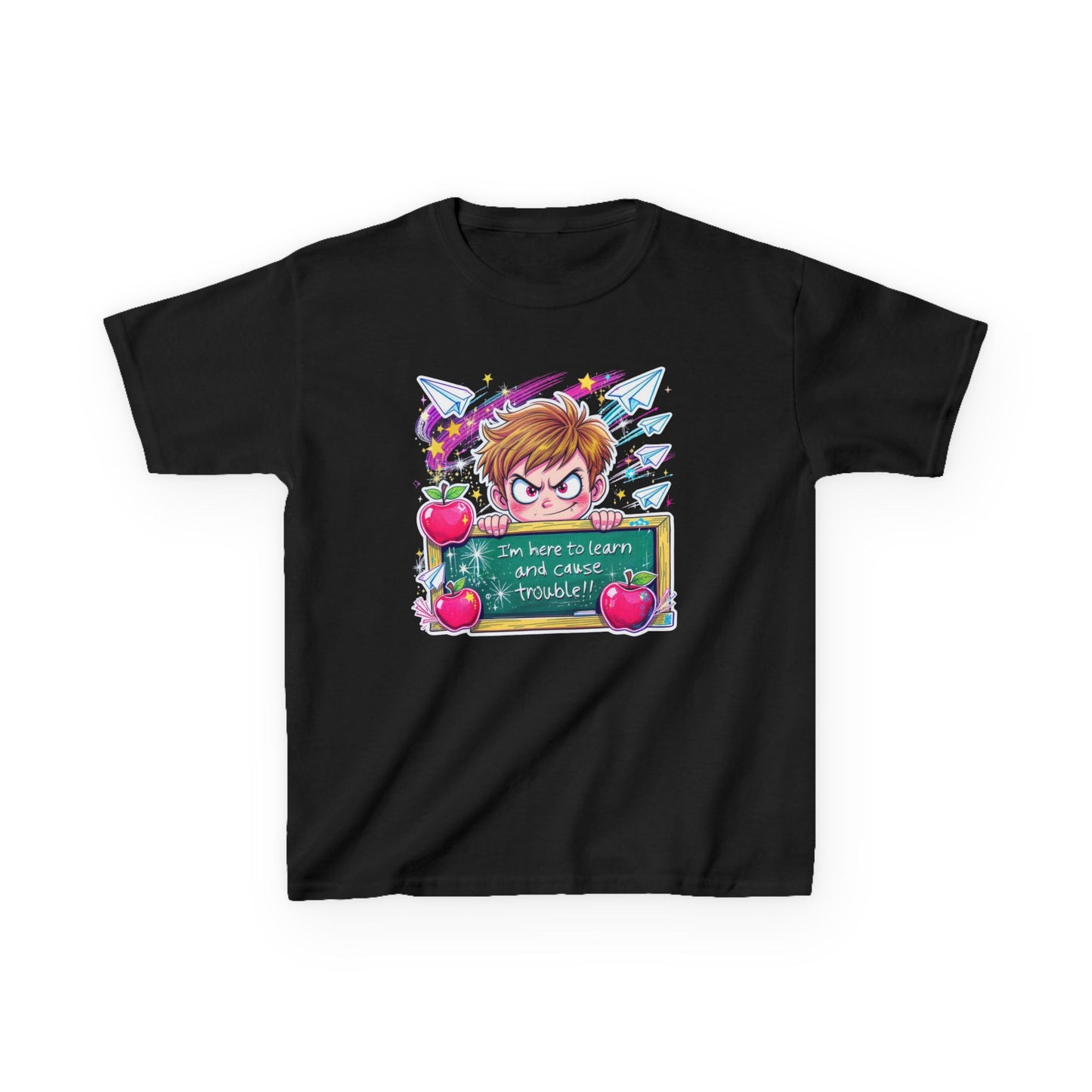 Kids Cotton Tee with Fun Design - Perfect for School Spirit, Birthdays, Playdates, Gifts, Everyday Wear