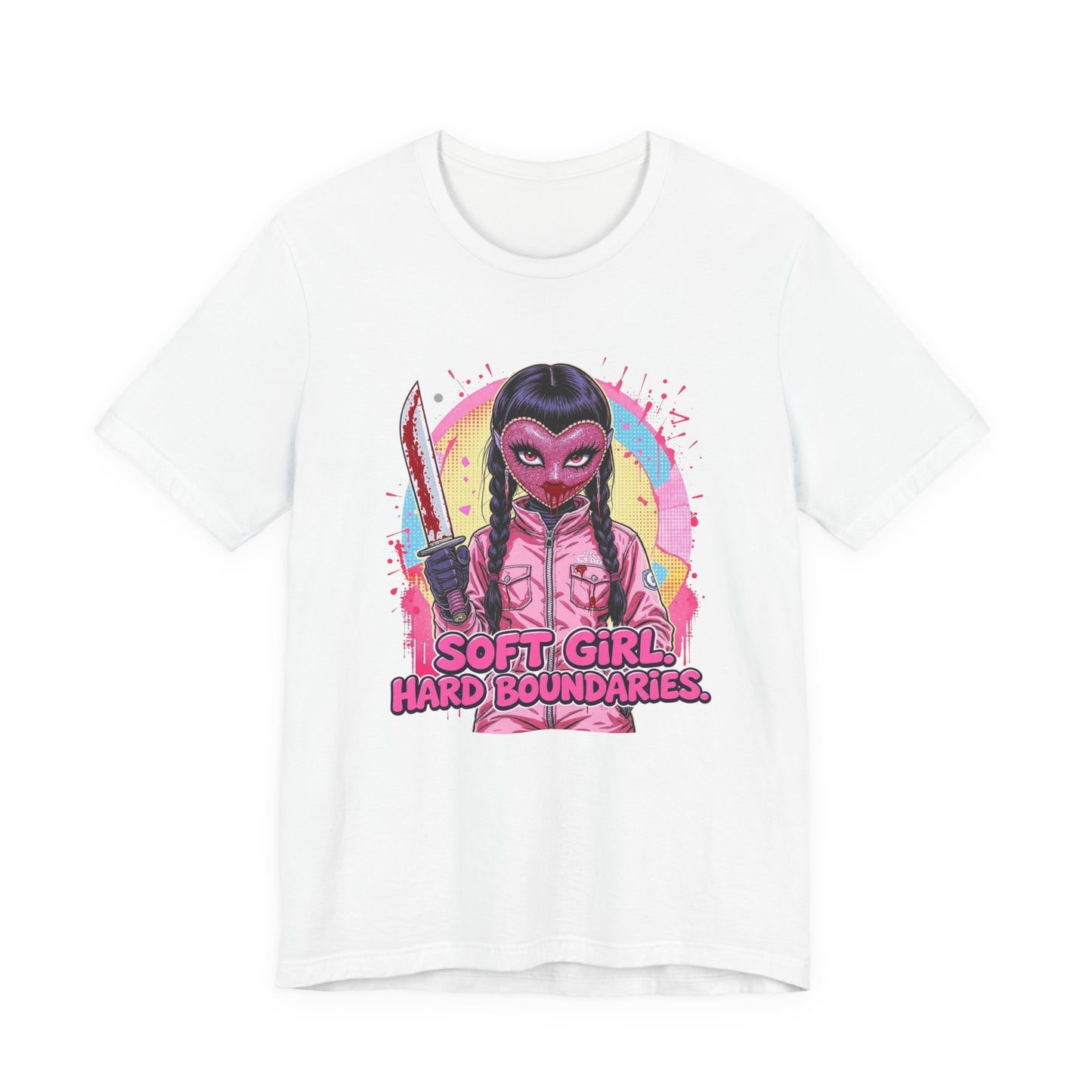 Soft Girl Hard Boundaries Graphic Tee, Casual T-Shirt, Unisex Top, Statement Shirt, Gift for Her, Trendy Feminist Apparel