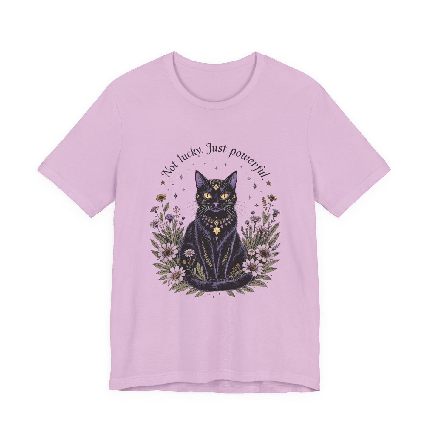 Mystical Cat Power T-Shirt | Witchy Graphic Tee | Unisex Shirt | Gift for Cat Lovers | Halloween Apparel | Everyday Wear