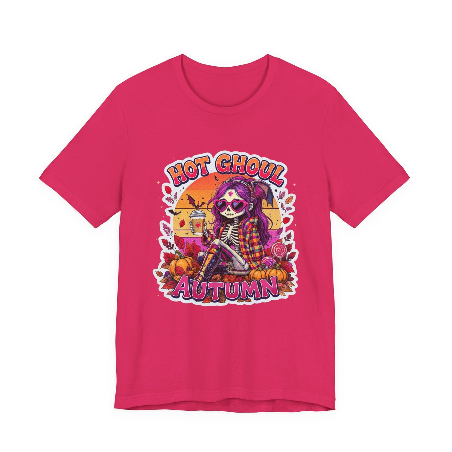 Autumn-Themed Graphic Tee for Spooky Season, Halloween Shirt, Cozy Fall Top, Gift for Ghoul Lovers, Unique Pumpkin Tee