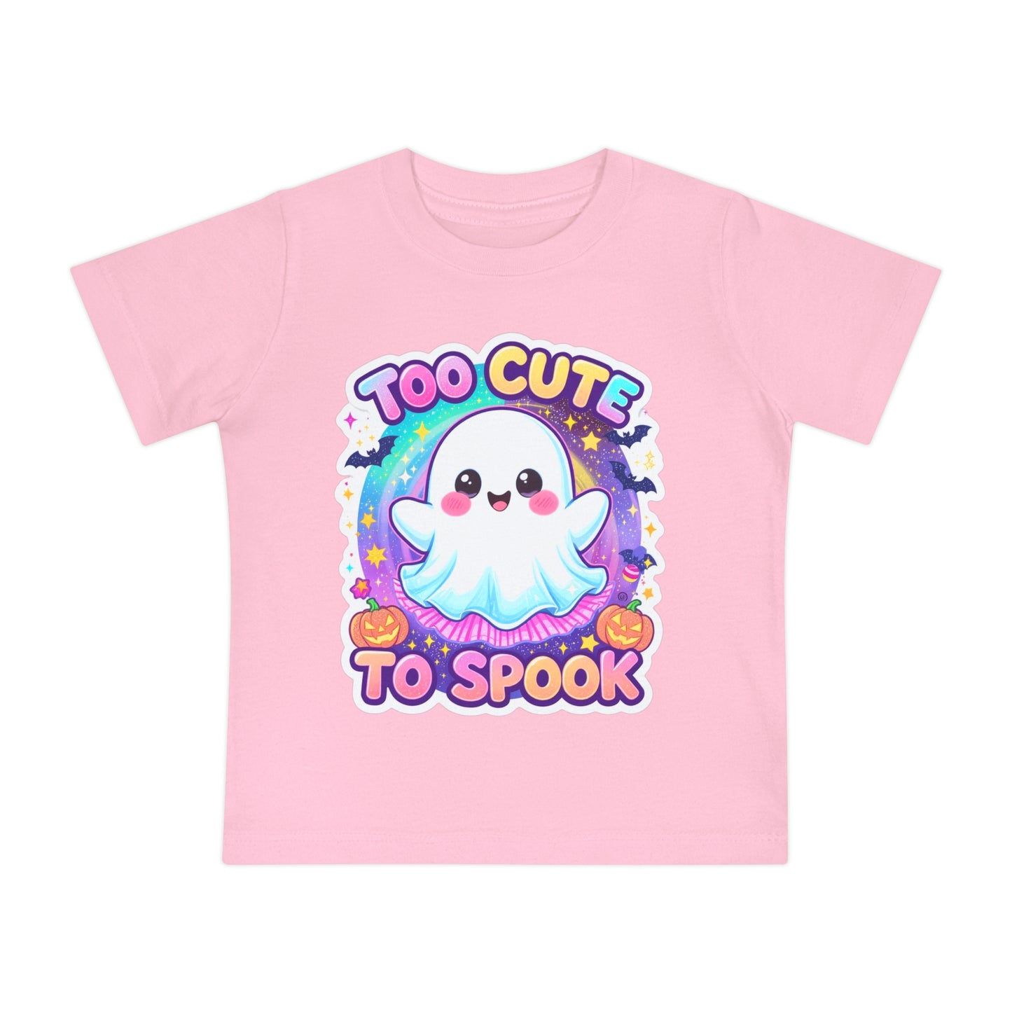 Too Cute to Spook Baby T-Shirt, Halloween Baby Shirt, Ghost Design Top, Toddler Costume Tee, Cute Kids Halloween Apparel