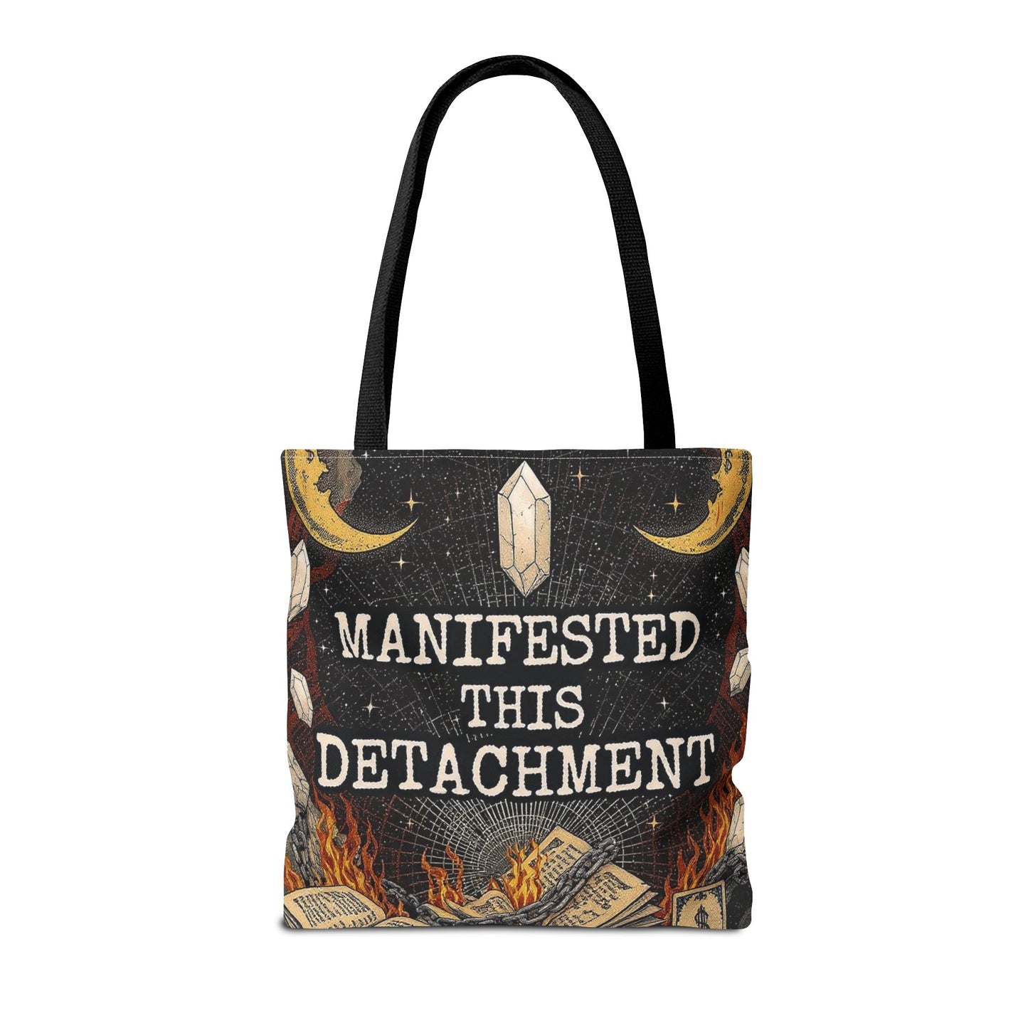 Mystical Manifestation Tote Bag, Boho Tote, Witchy Tote, Spiritual Bag, Gift for Him/Her, Everyday Carryall
