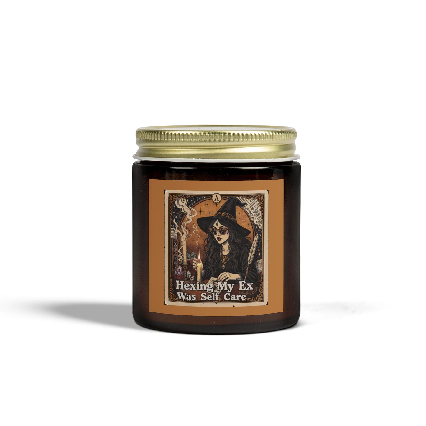 Hexing My Ex Scented Candle, Self Care Gift, Witchy Home Decor, Relaxing Aromatherapy, Cozy Gift for Friends, Halloween Decor