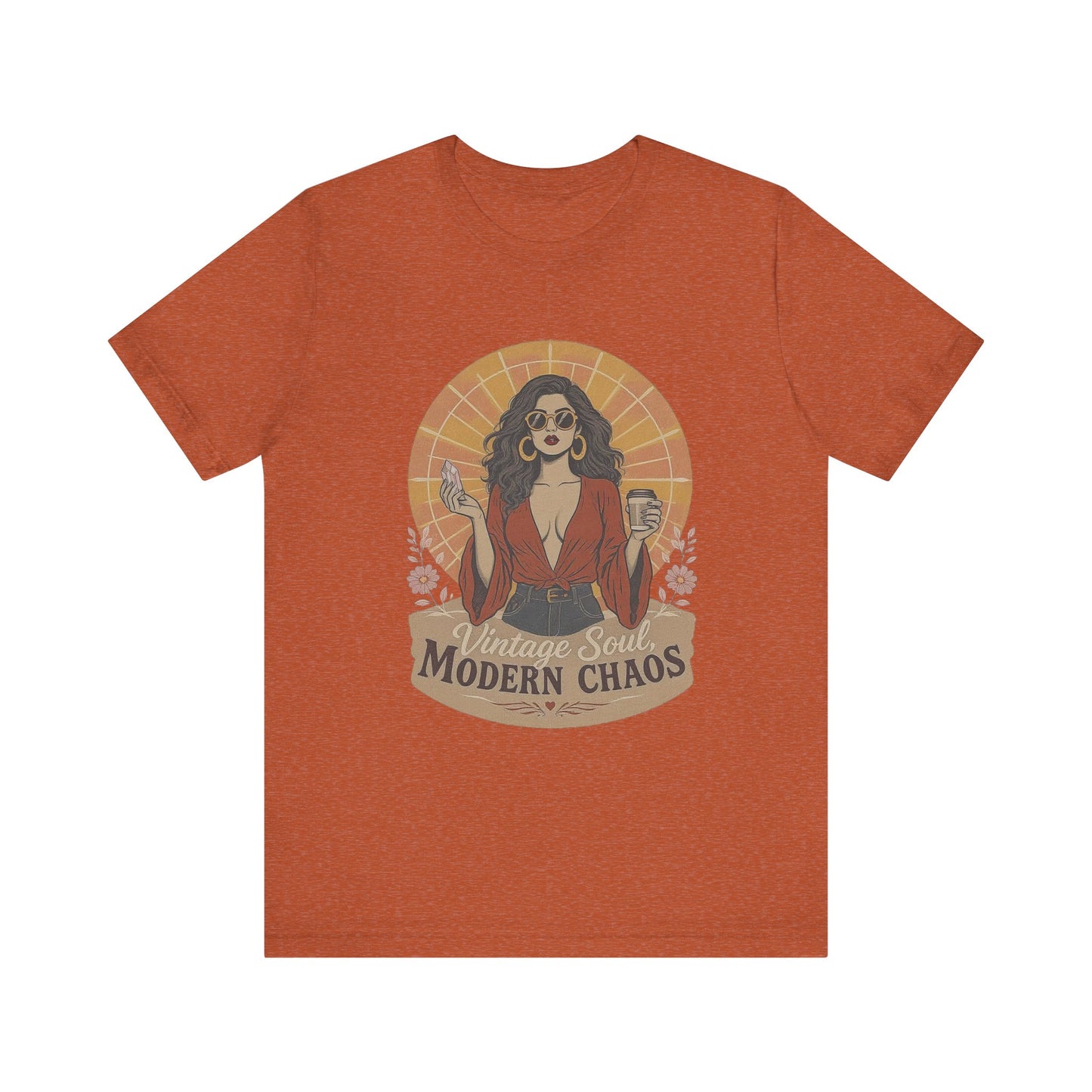 Vintage Soul Tee: Express Your Modern Chaos, Graphic Unisex T-Shirt for Trendsetters, Casual Wear, Gift for Her, Music Lovers