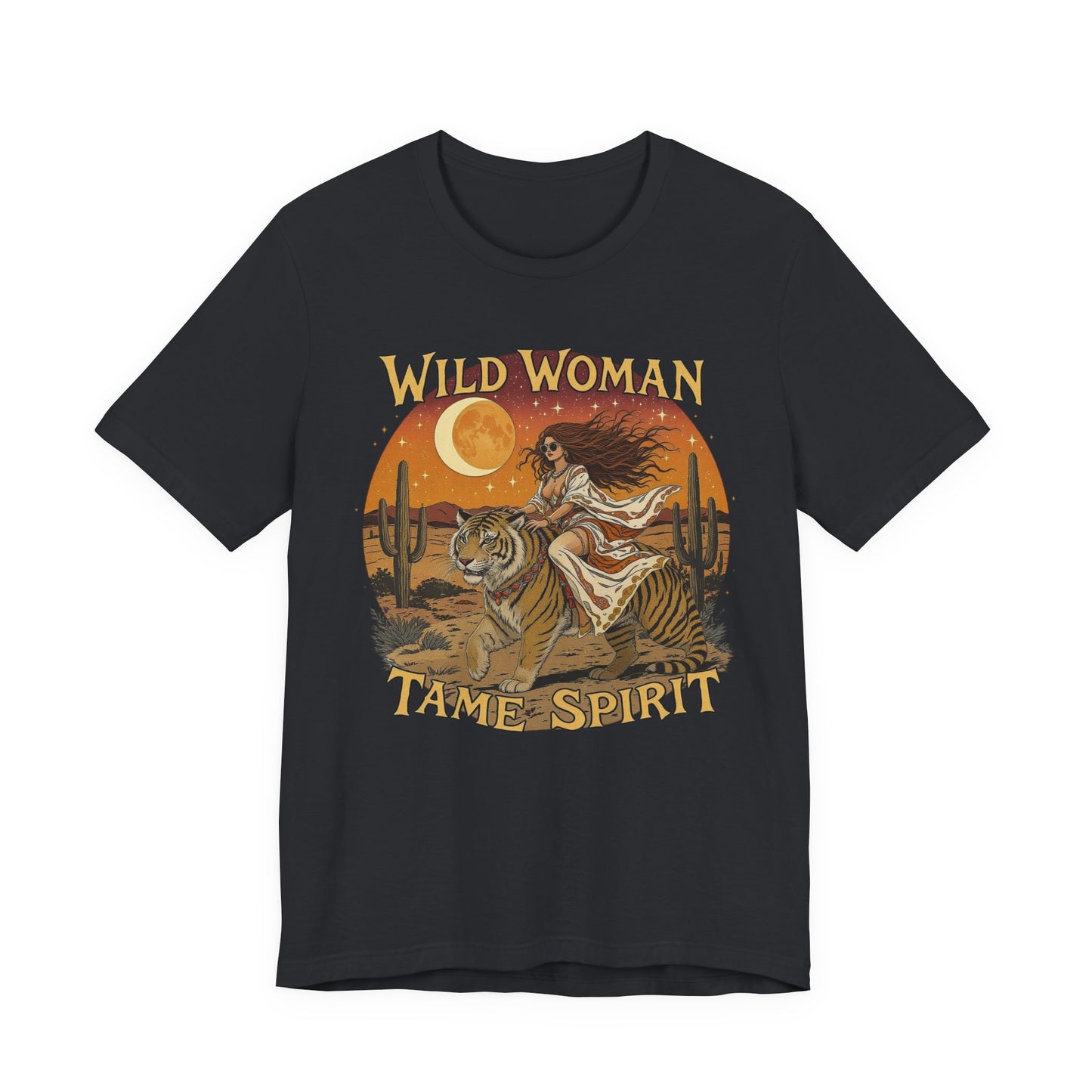 Wild Woman Tee | Bohemian Graphic Shirt for Adventurers, Casual Wear, Gift for Her, Festival Style, Nature Lover's Top