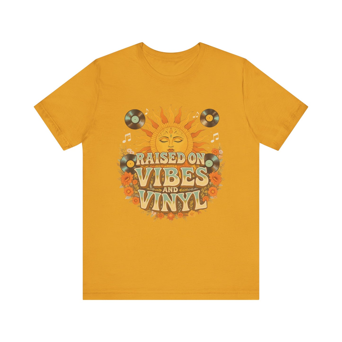 Retro Sun Vibes Tee - Unisex Jersey Short Sleeve Shirt, Music Lover Gift, Vintage Summer Fashion, Festival Apparel, Boho T-Shirt