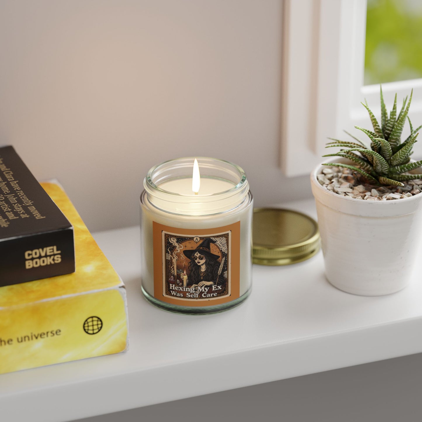 Hexing My Ex Scented Candle, Self Care Gift, Witchy Home Decor, Relaxing Aromatherapy, Cozy Gift for Friends, Halloween Decor