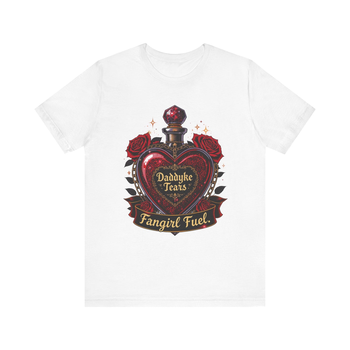 Funny Daddyke Tears Fangirl Fuel Unisex Jersey Short Sleeve Tee, Fangirl Gift, Pop Culture Tee, Gift for Him, Gift for Her, Funny Graphic